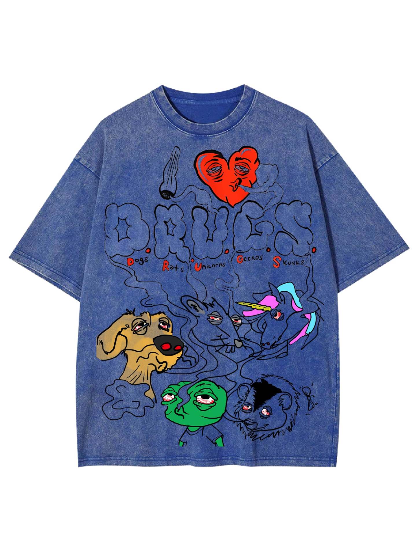 Drugs Washed Tshirt-ClassyOutlaw