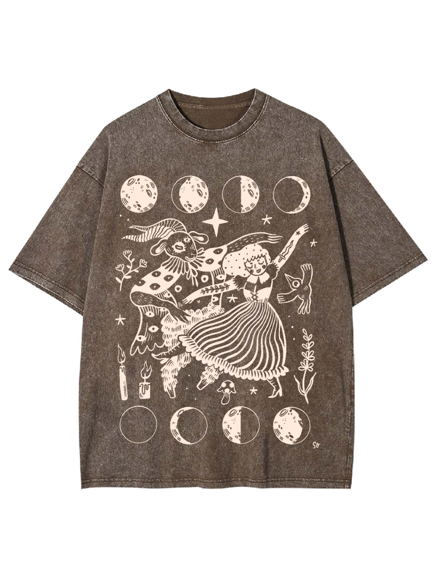 Dancing Queen Washed Tshirt-ClassyOutlaw Sale