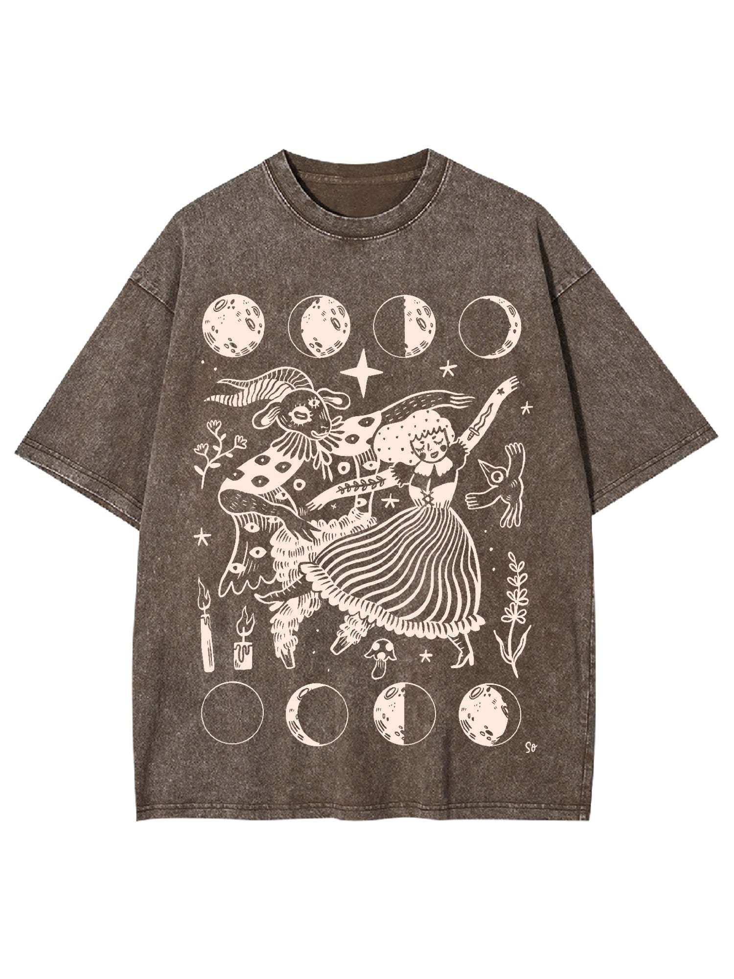 Dancing Queen Washed Tshirt-ClassyOutlaw Sale