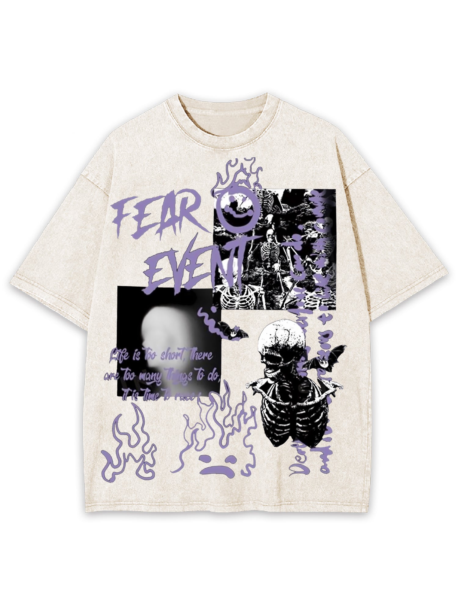 Fear Event Washed Tshirt-ClassyOutlaw