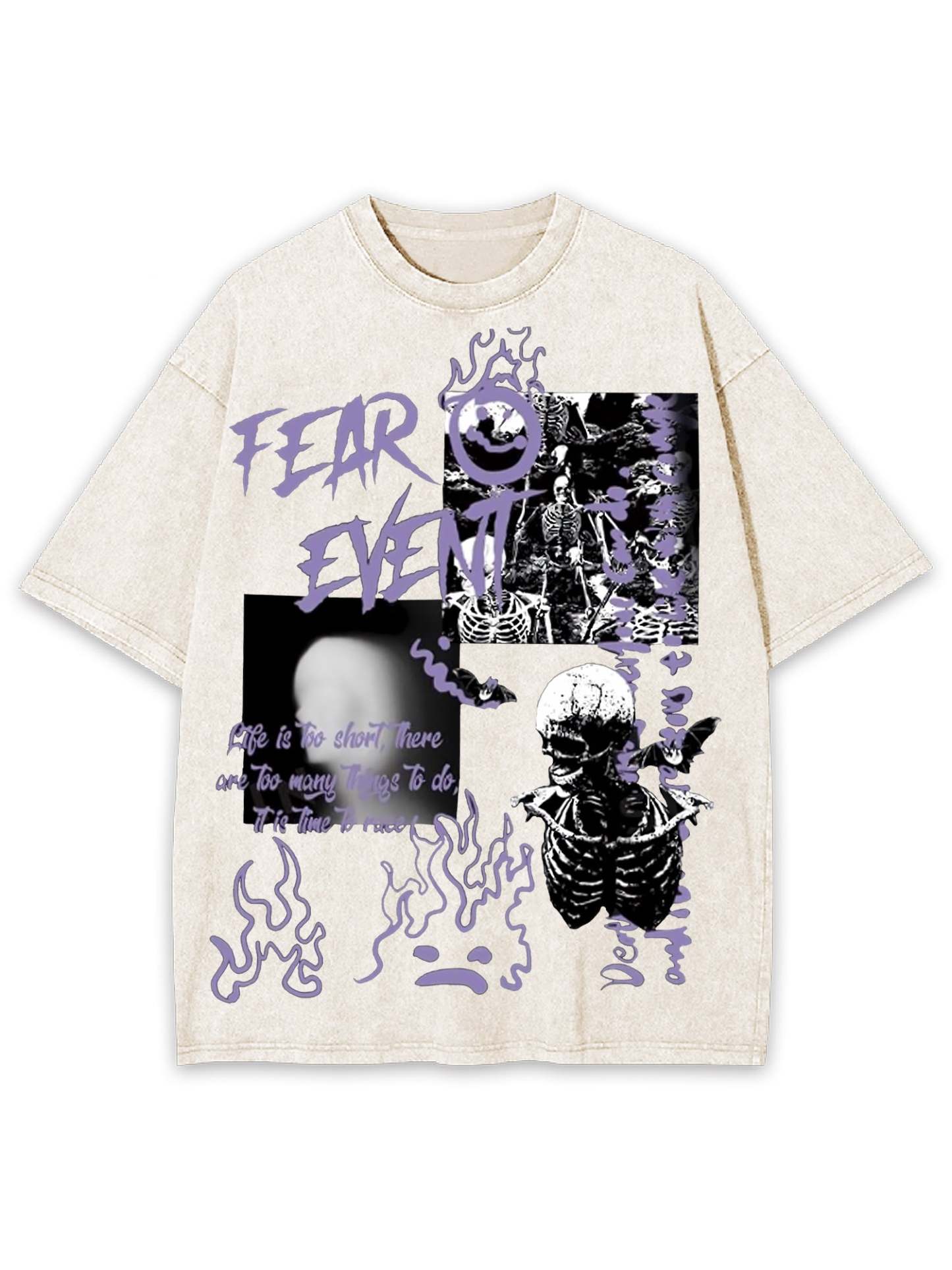 Fear Event Washed Tshirt-ClassyOutlaw