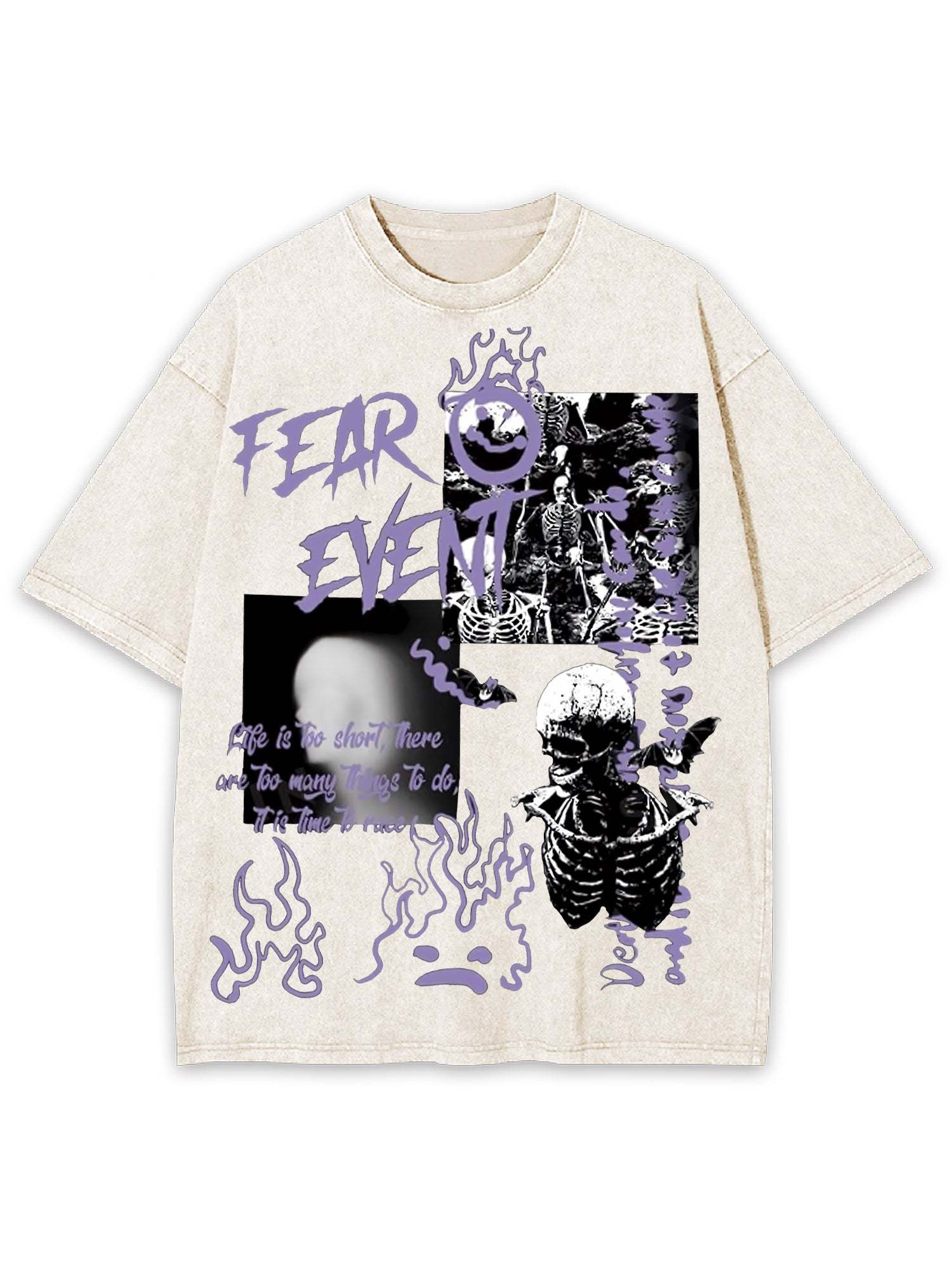 Fear Event Washed Tshirt-ClassyOutlaw