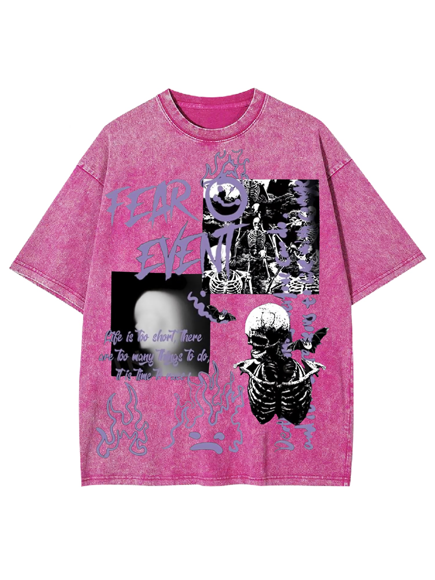 Fear Event Washed Tshirt-ClassyOutlaw