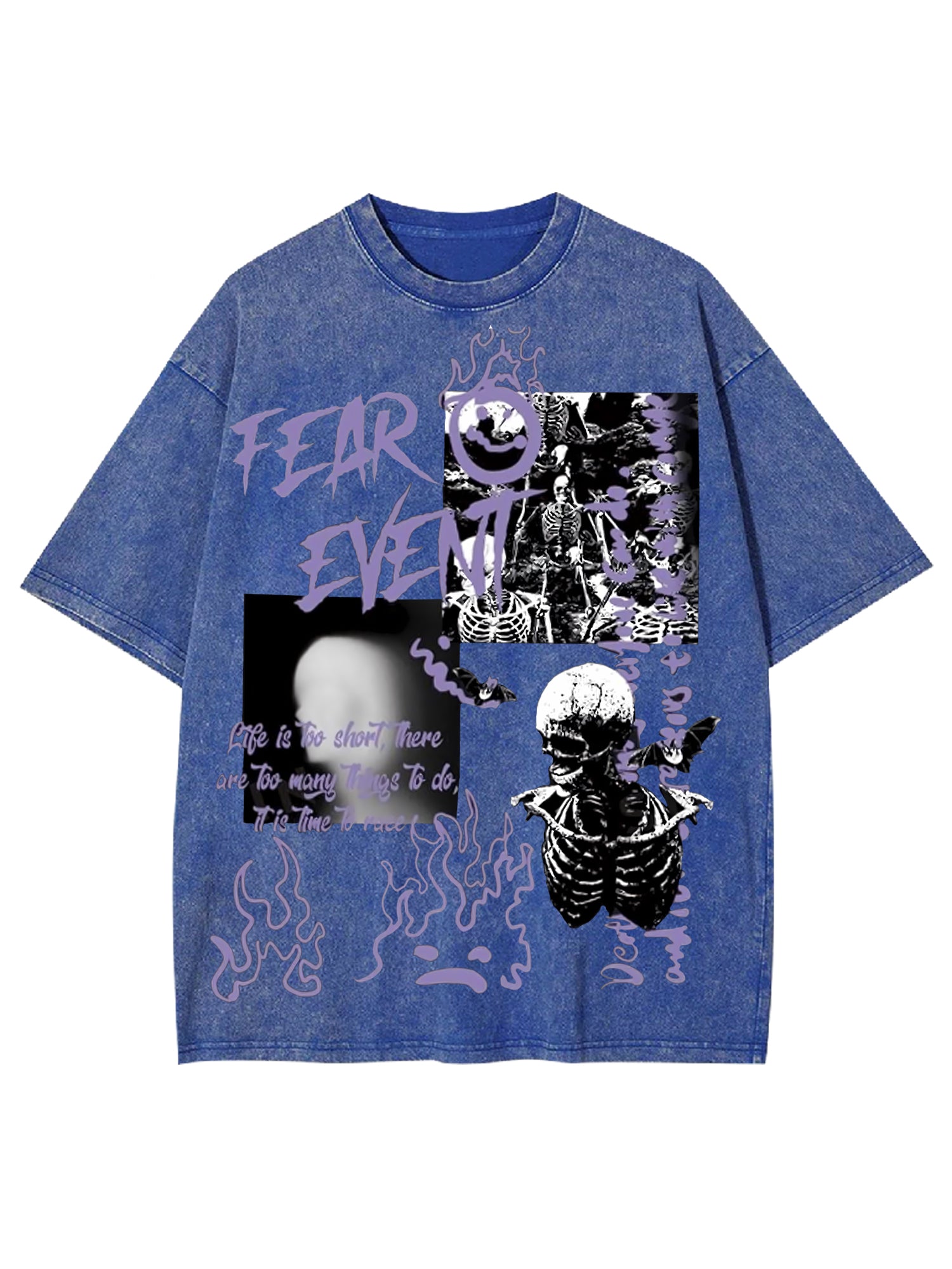 Fear Event Washed Tshirt-ClassyOutlaw