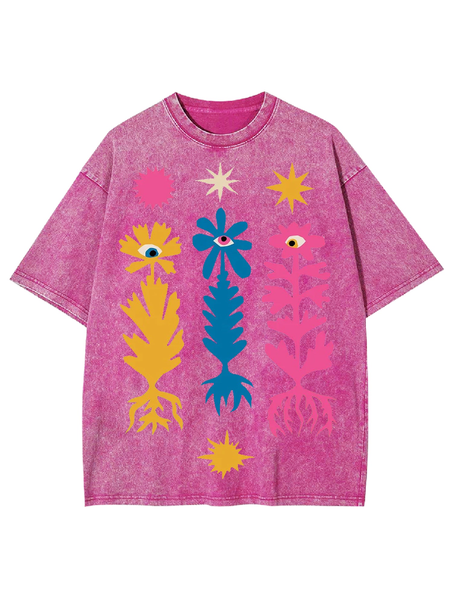 Flower Washed Tshirt-ClassyOutlaw