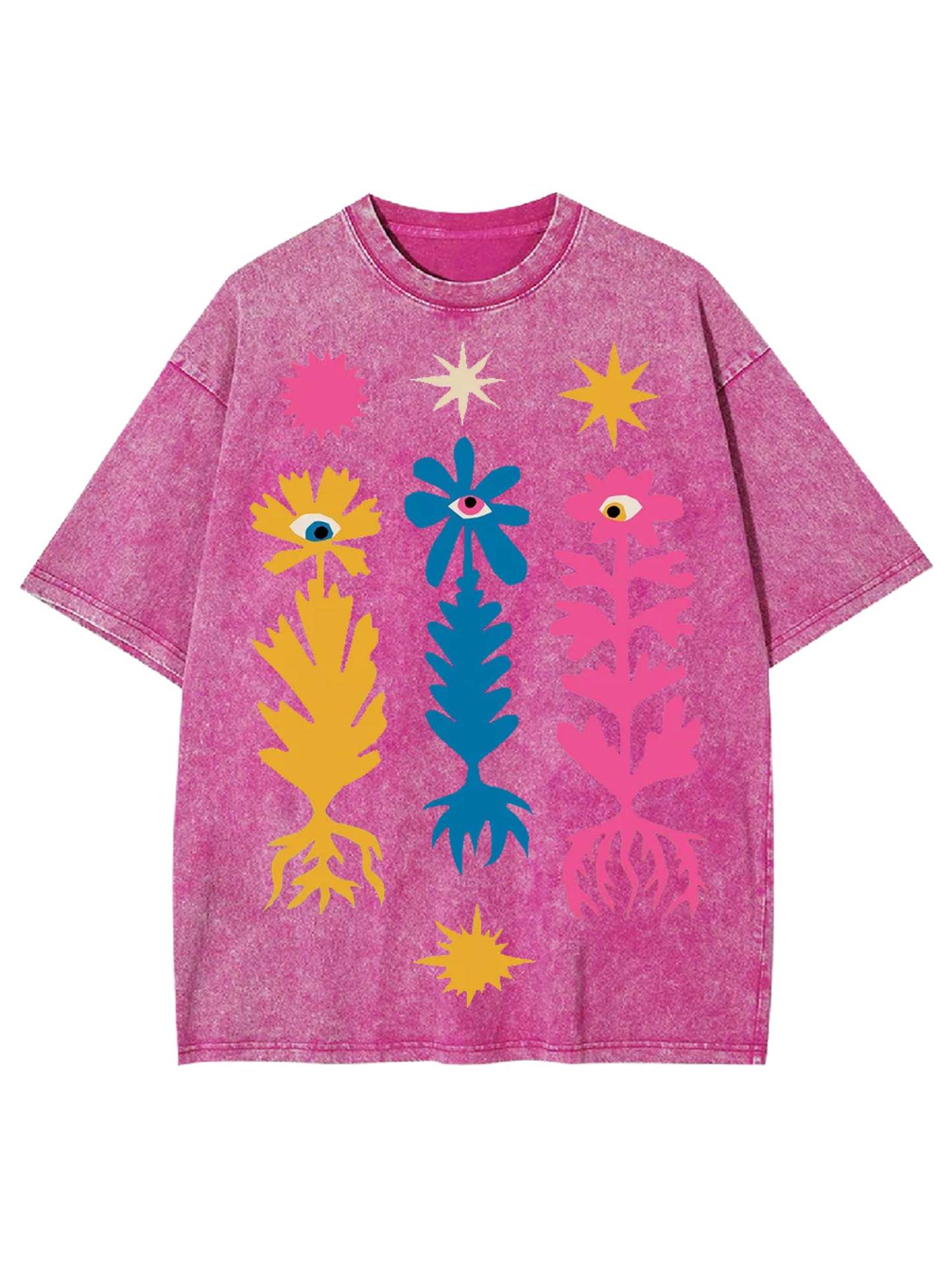 Flower Washed Tshirt-ClassyOutlaw