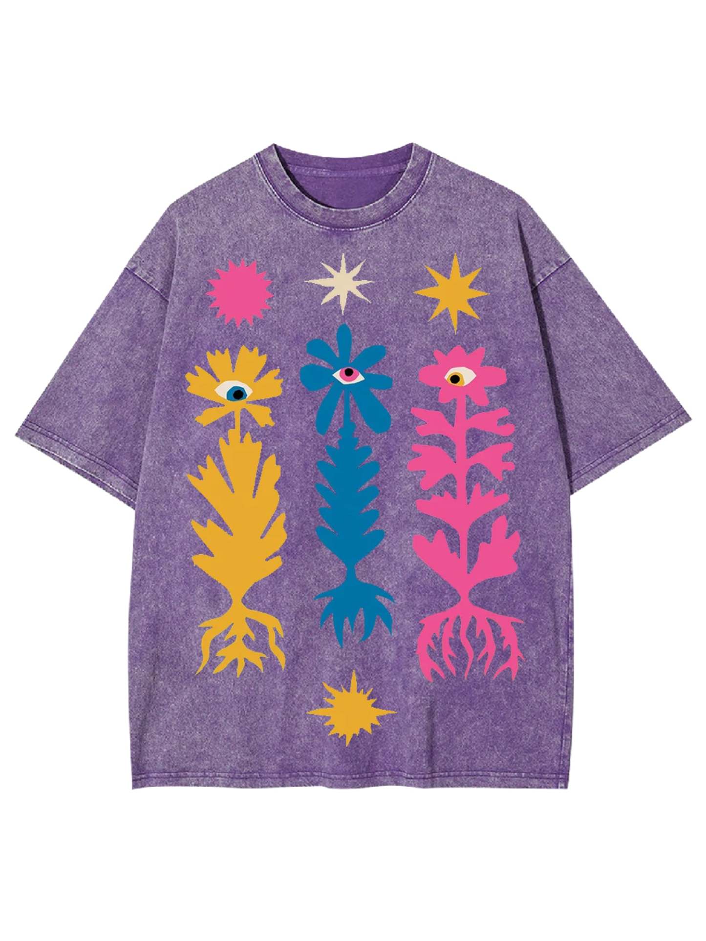 Flower Washed Tshirt-ClassyOutlaw