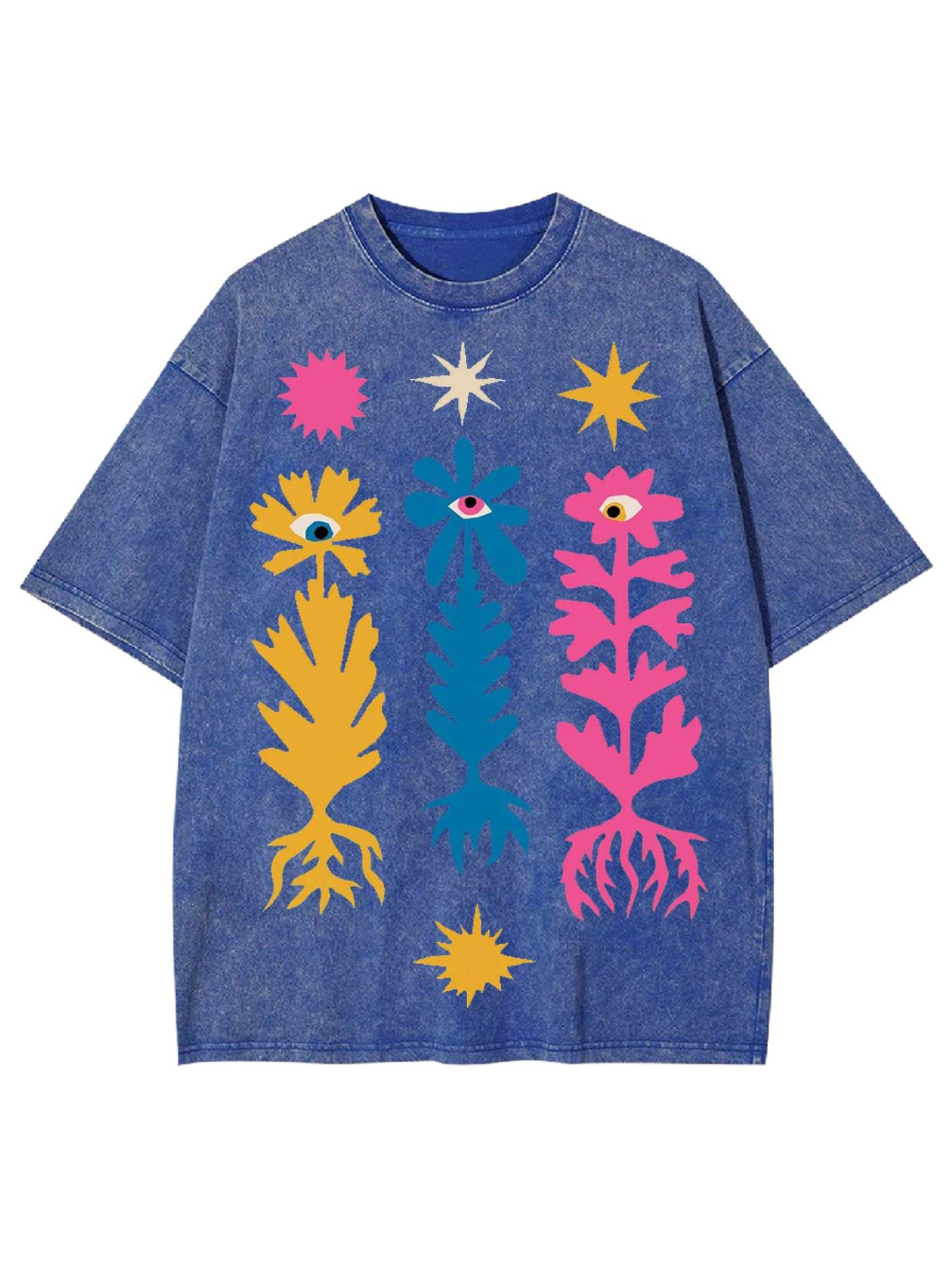 Flower Washed Tshirt-ClassyOutlaw