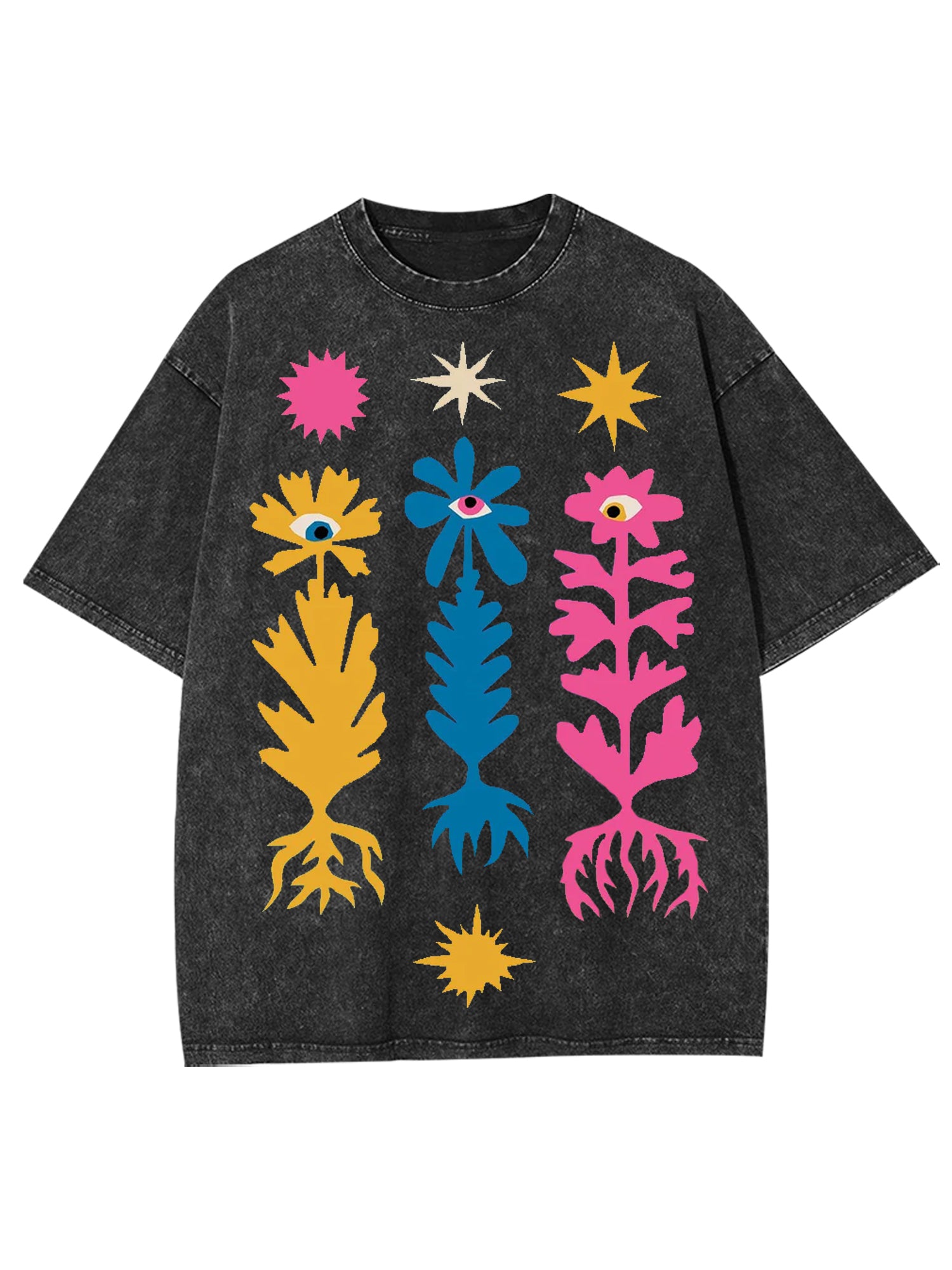 Flower Washed Tshirt-ClassyOutlaw