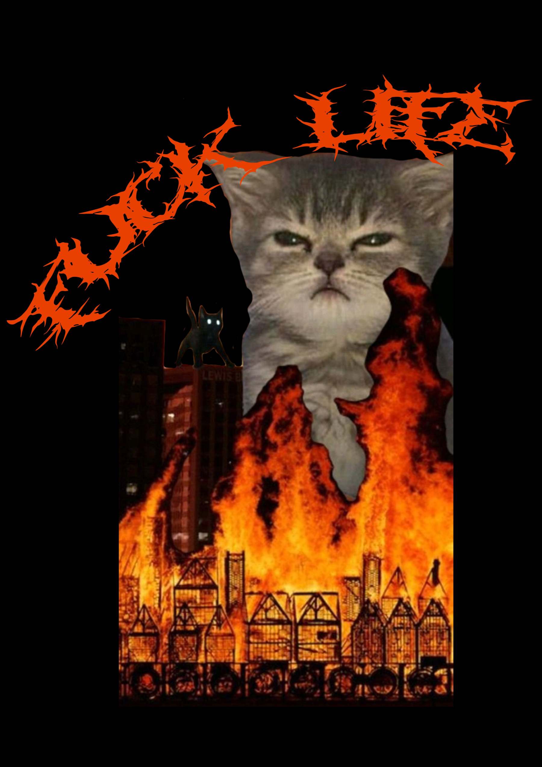 Fuck Life Washed Tshirt-ClassyOutlaw