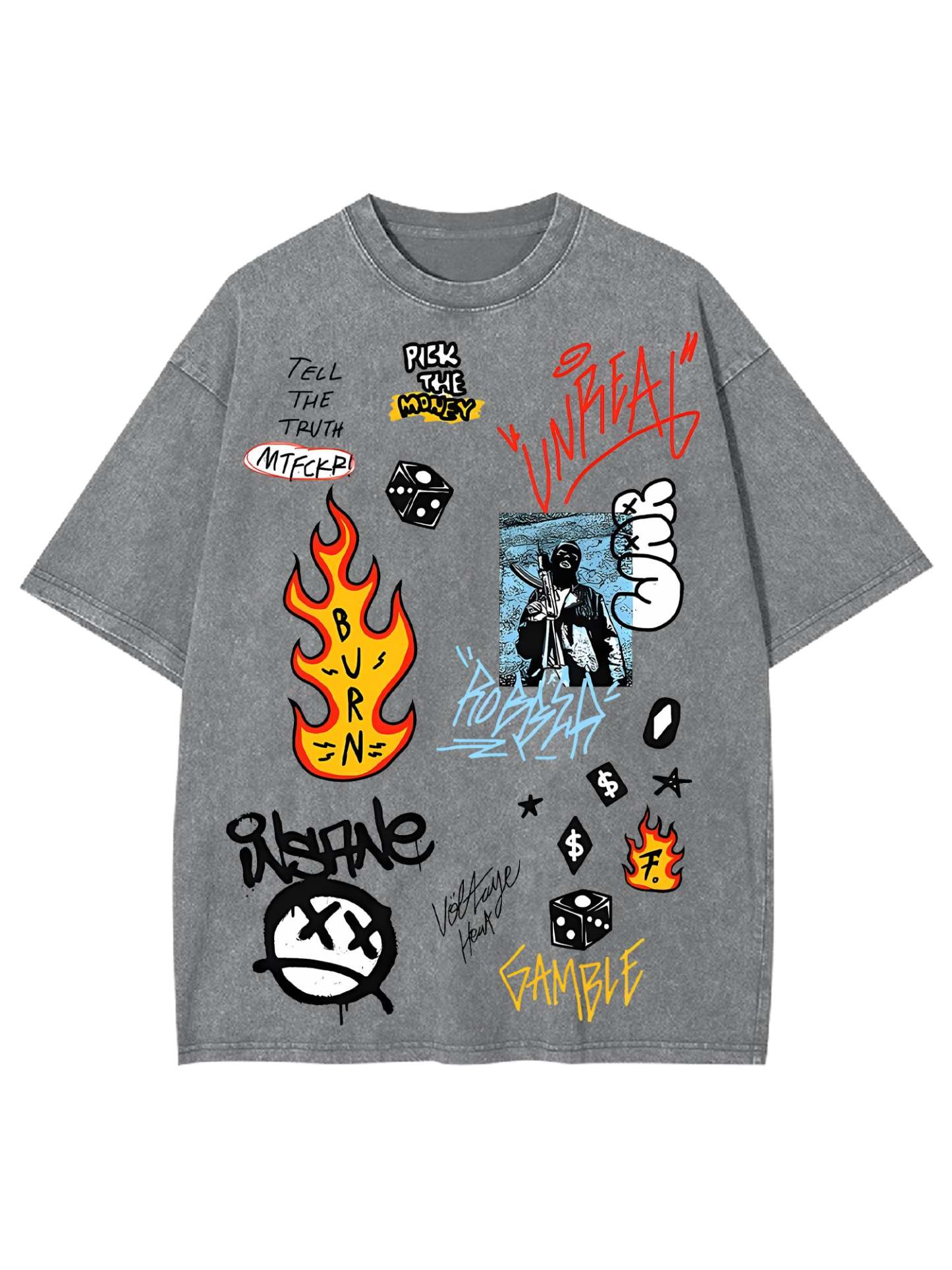 Gamvel Washed Tshirt-ClassyOutlaw