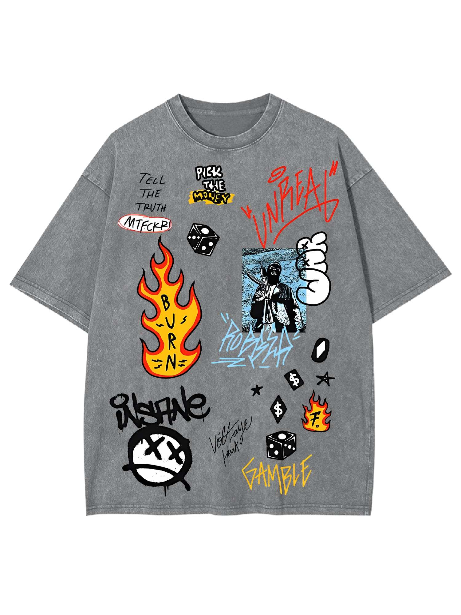 Gamvel Washed Tshirt-ClassyOutlaw