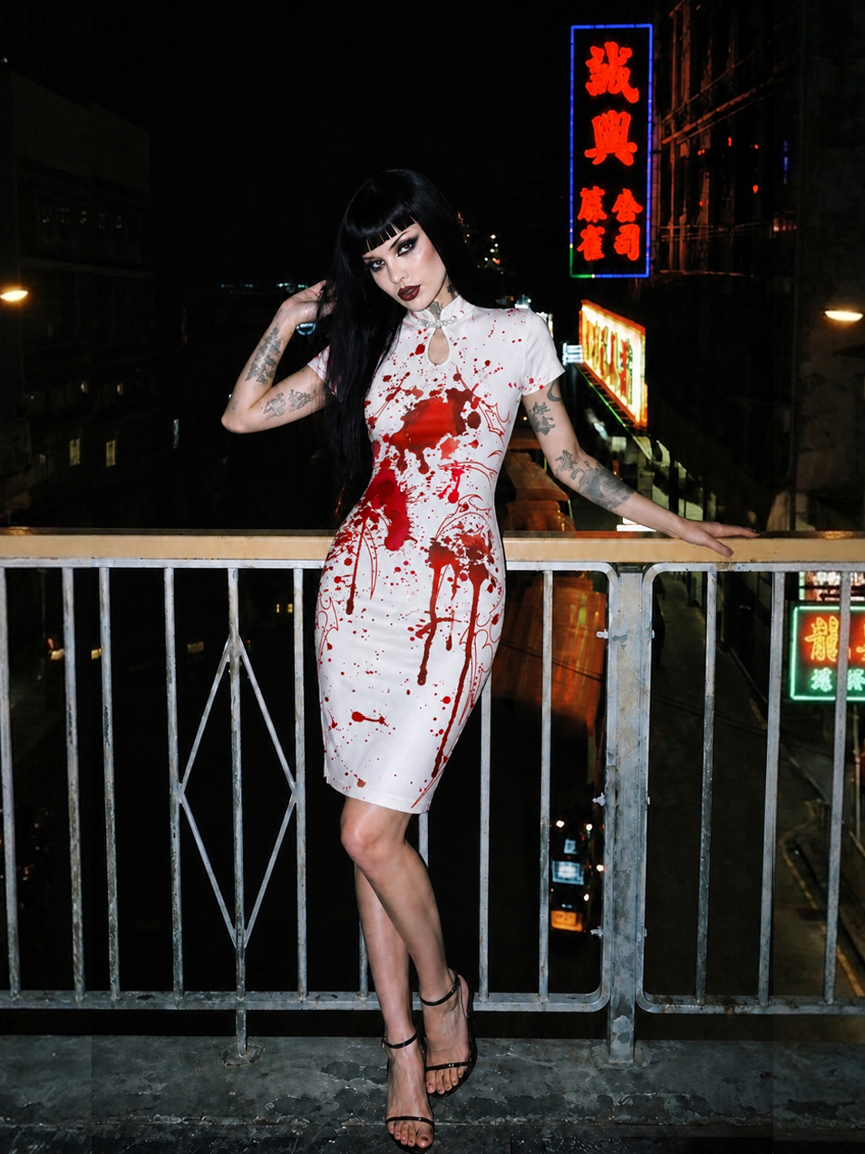 GOD OF BLOOD QIPAO MINI DRESS