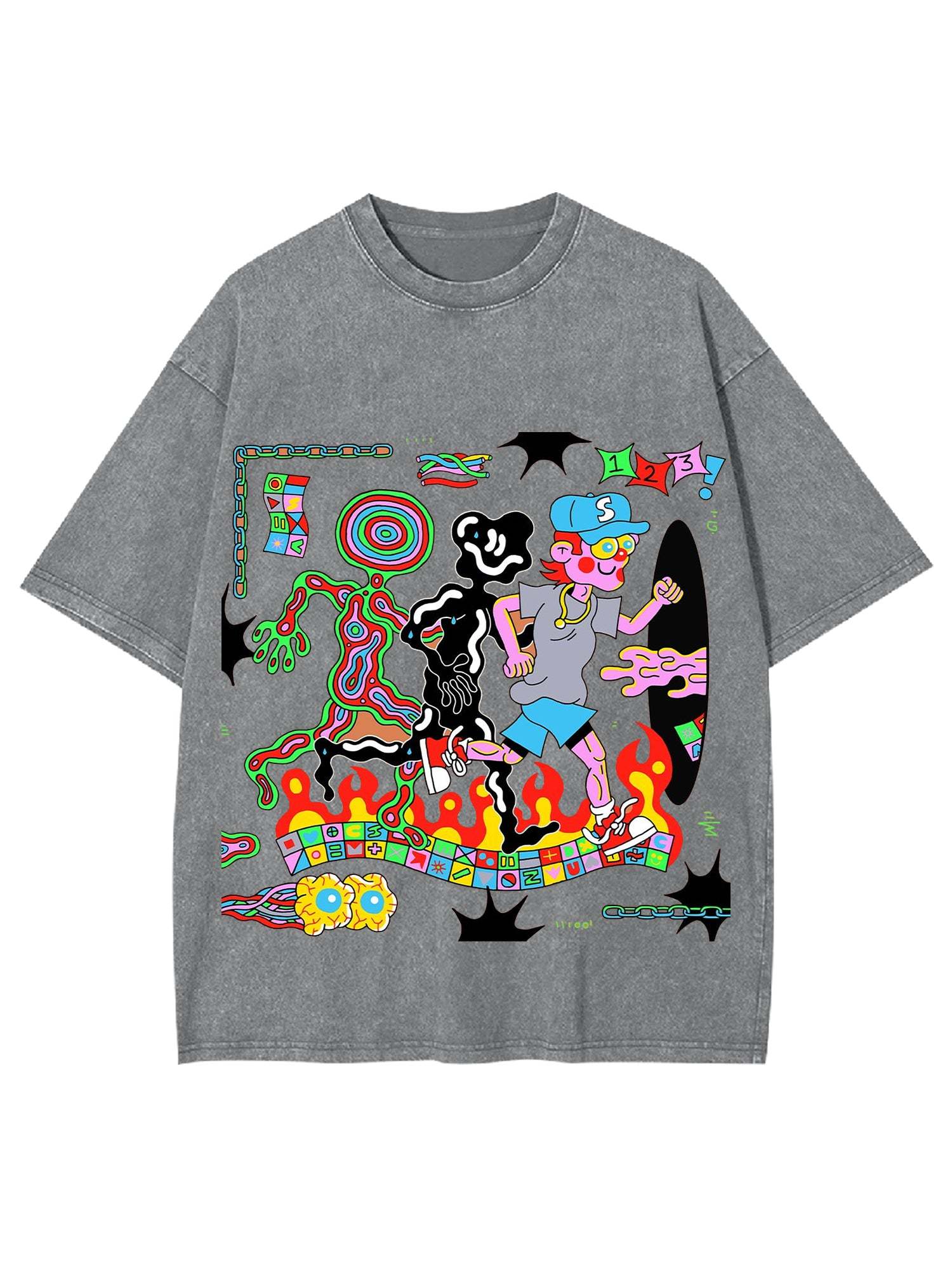 Out Of Body Washed Tshirt-ClassyOutlaw