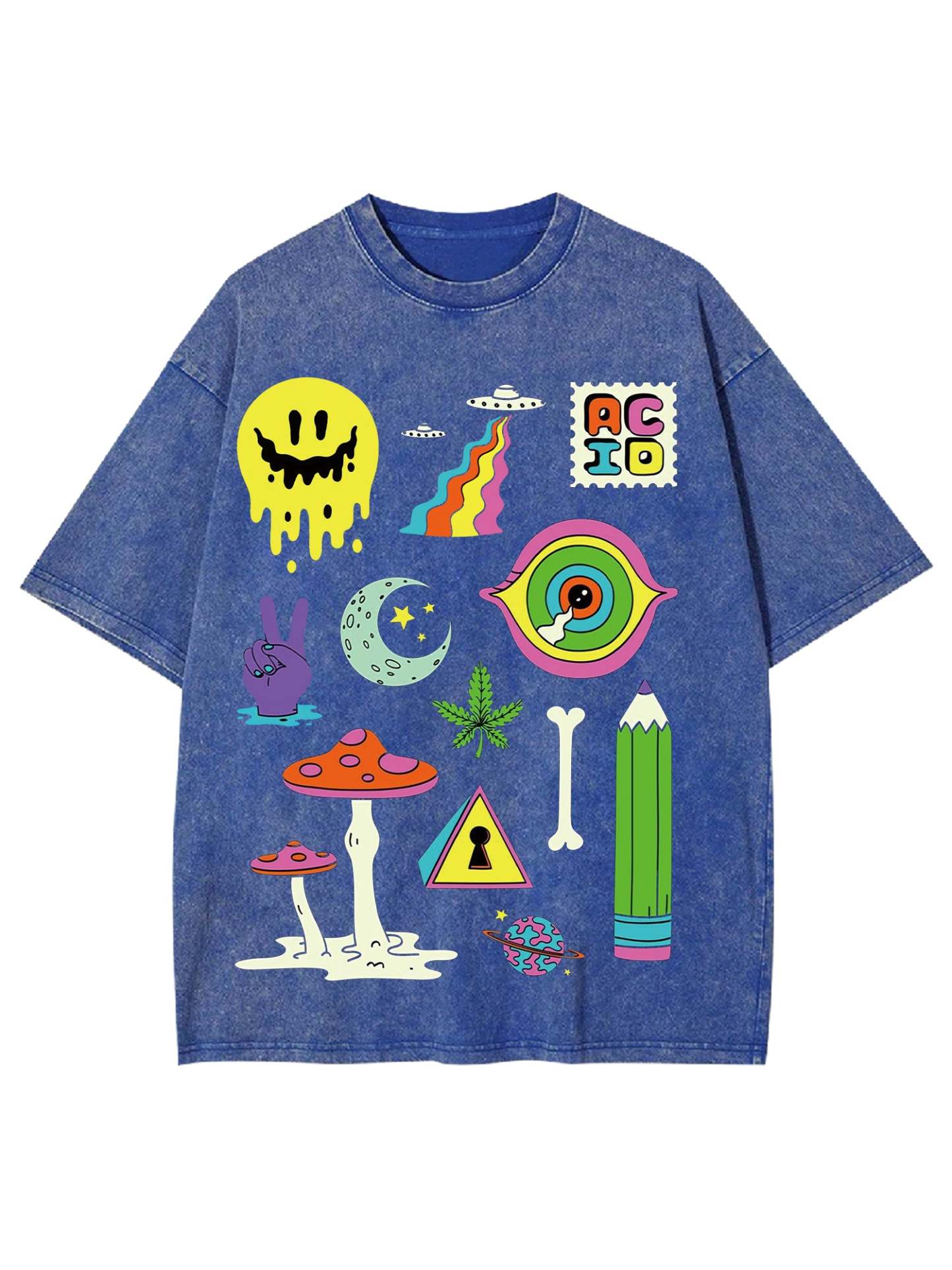 Brain Happy Washed Tshirt-ClassyOutlaw