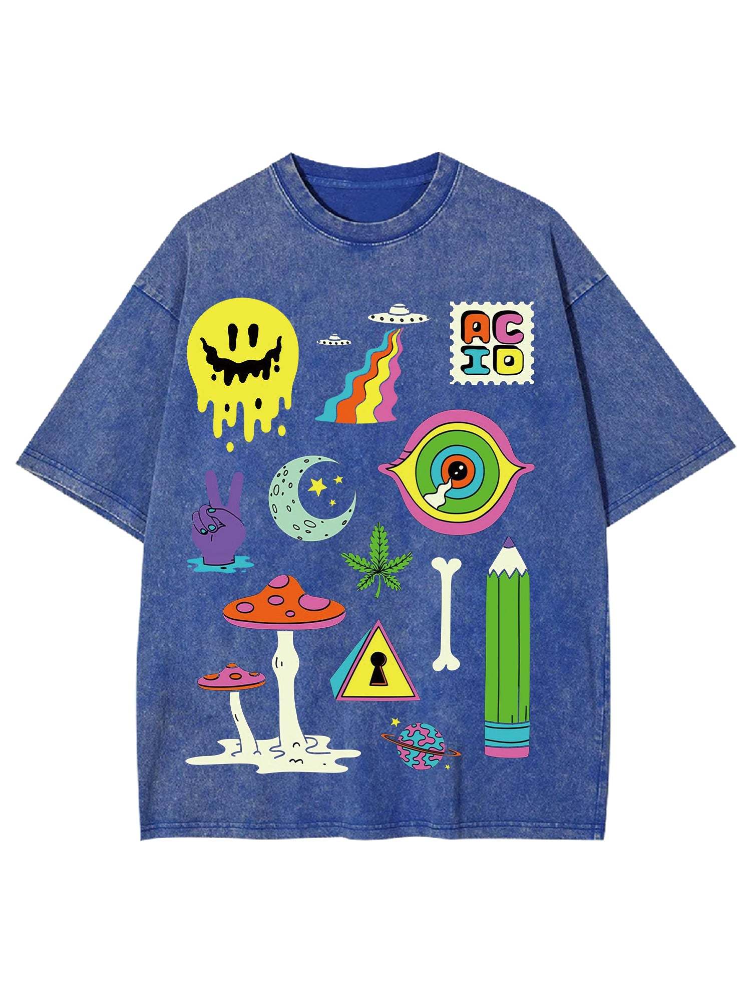 Brain Happy Washed Tshirt-ClassyOutlaw