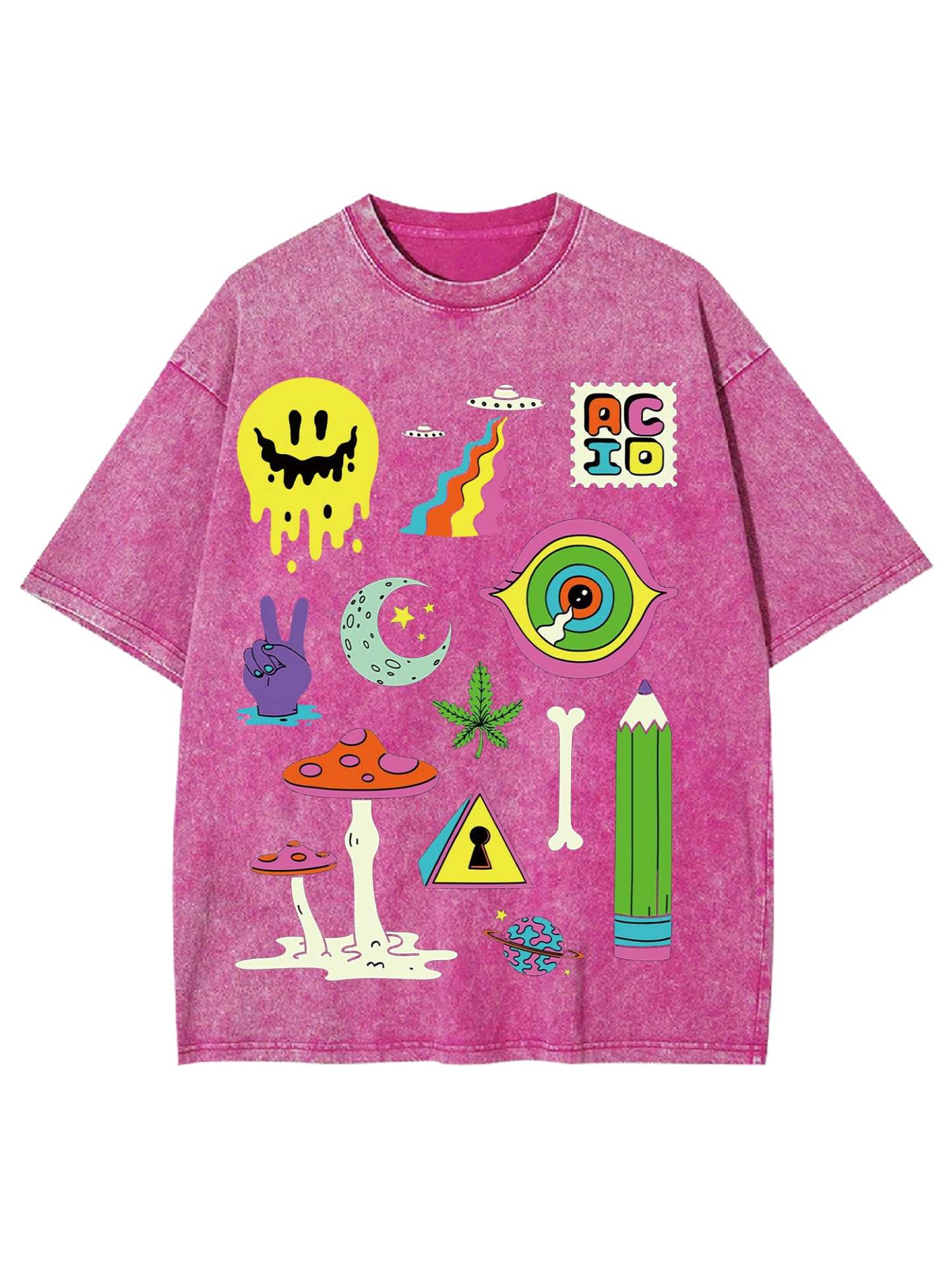 Brain Happy Washed Tshirt-ClassyOutlaw