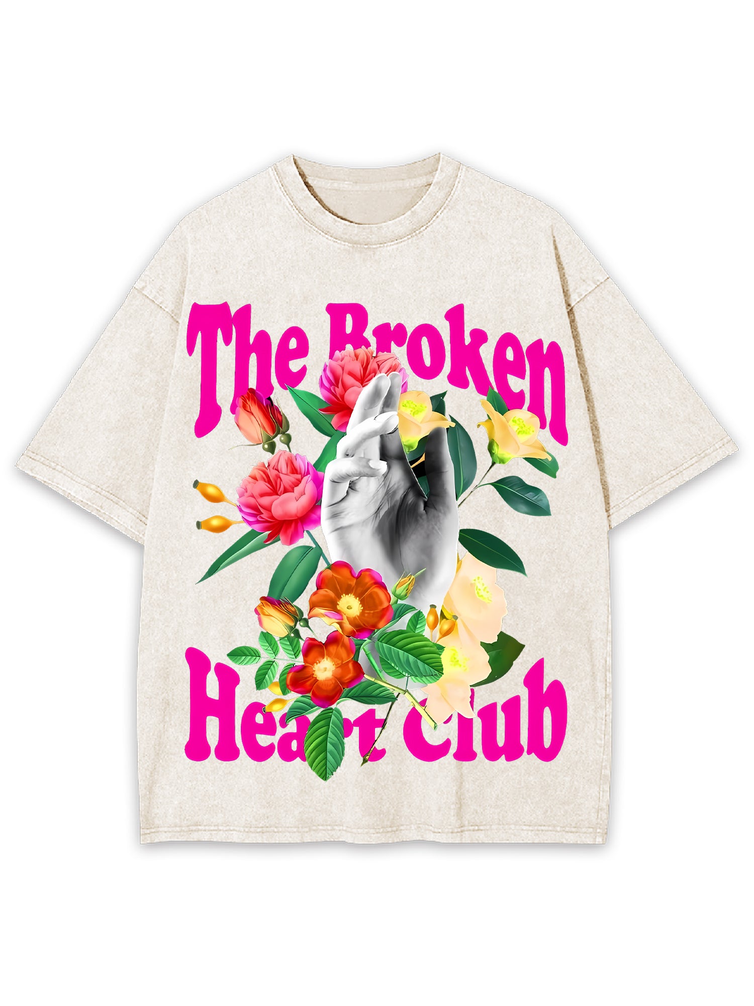 The Broken Heart Club Washed Tshirt-ClassyOutlaw
