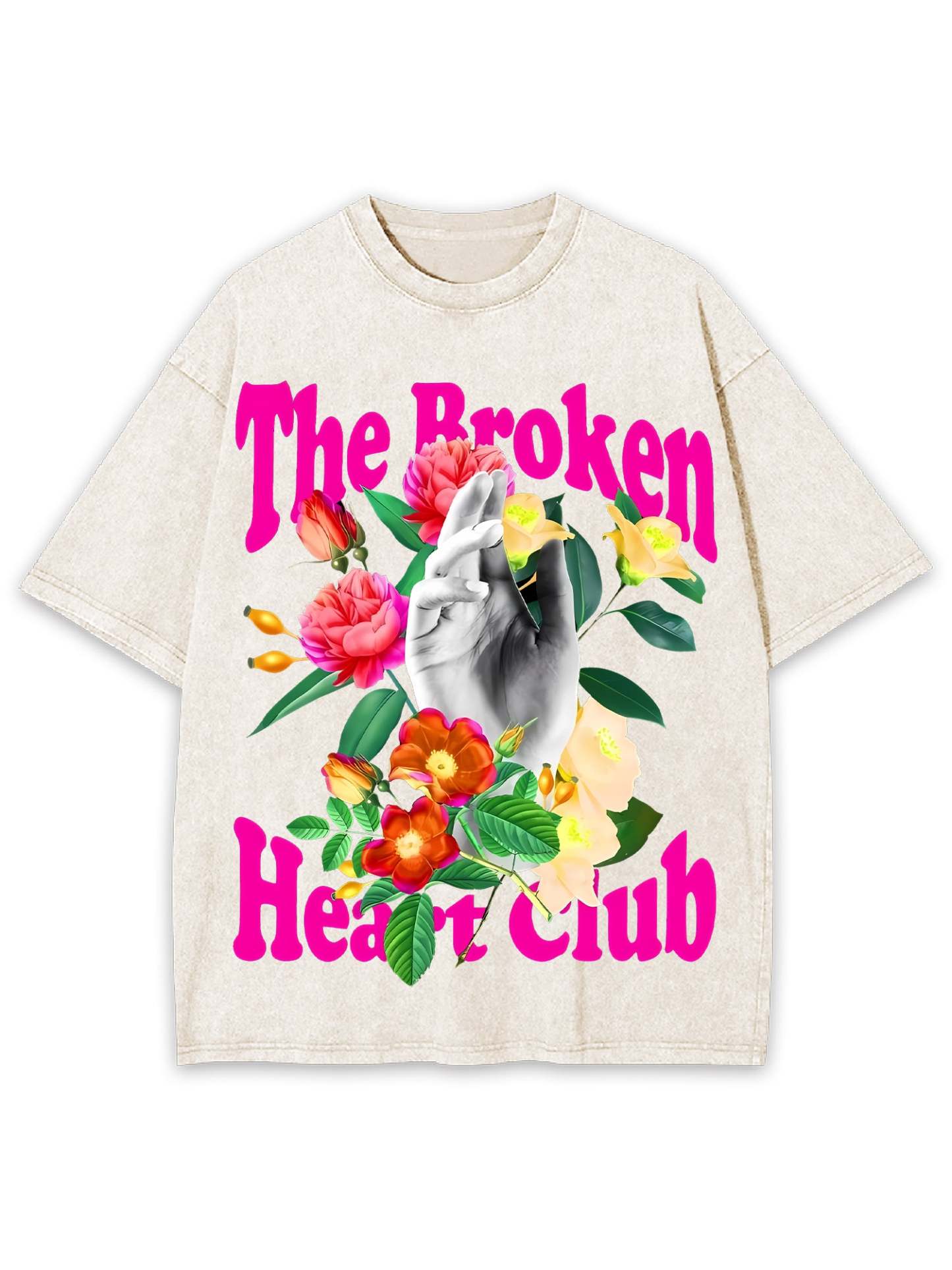 The Broken Heart Club Washed Tshirt-ClassyOutlaw