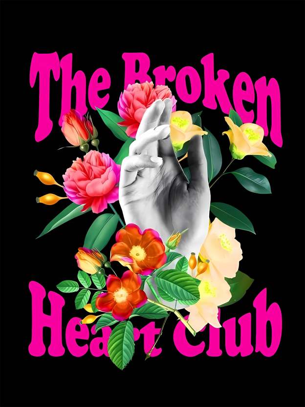 The Broken Heart Club Washed Tshirt-ClassyOutlaw