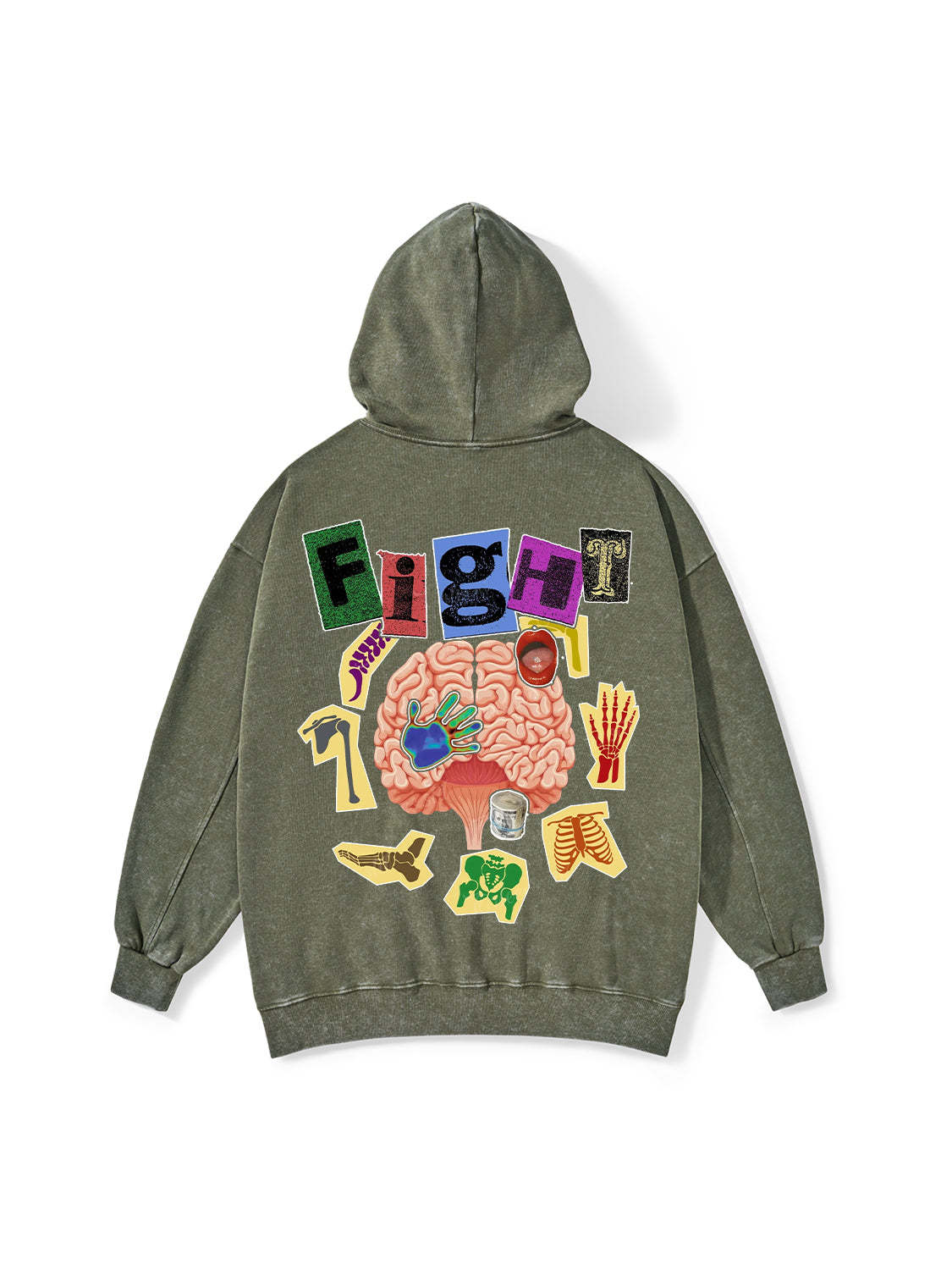 Hight Washed Hoodie-ClassyOutlaw Sale