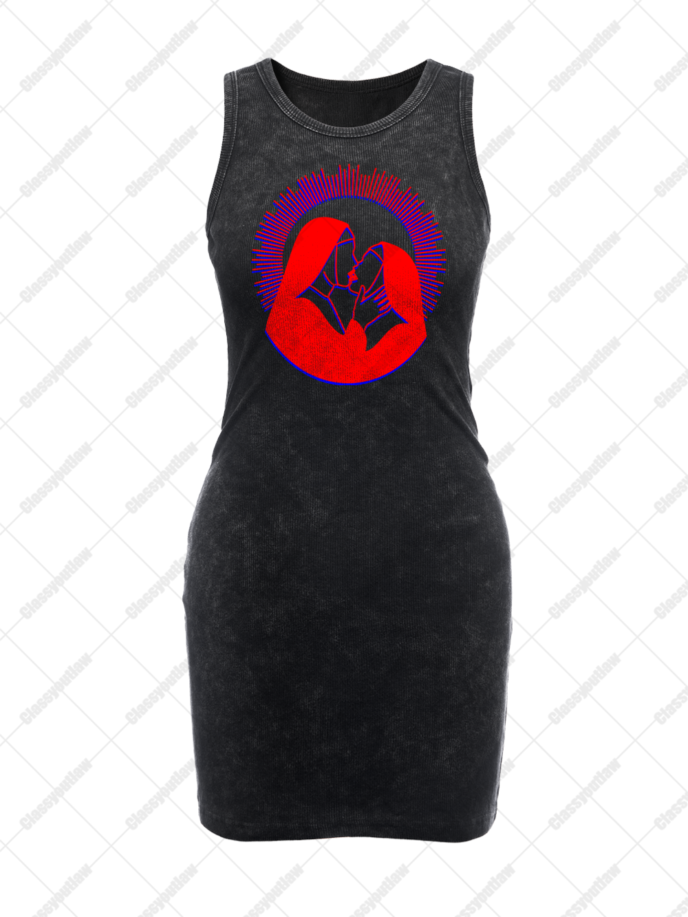 HOLY KISS VINTAGE BODYCON TANK DRESS