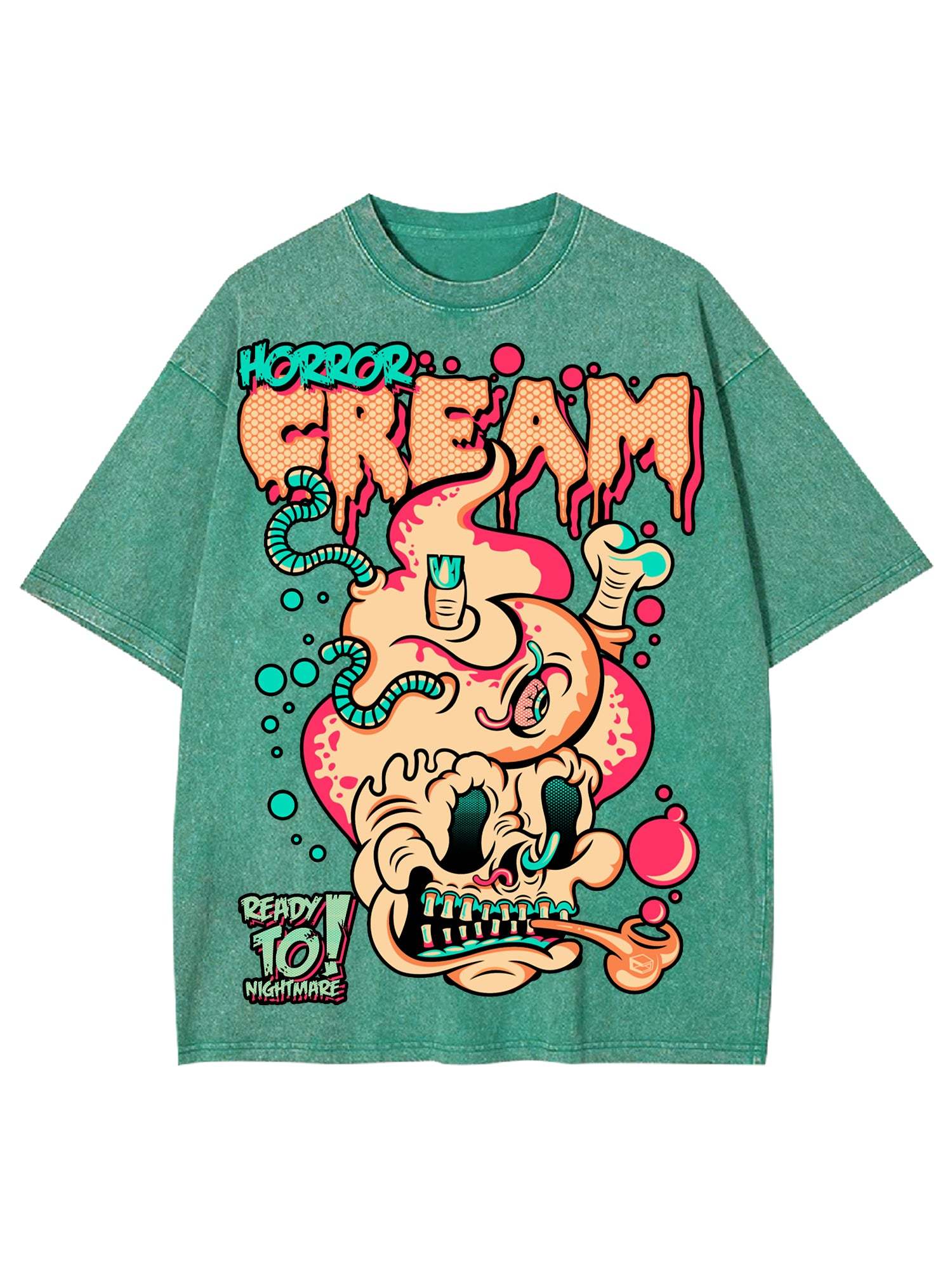 Horror Cream Washed Tshirt
