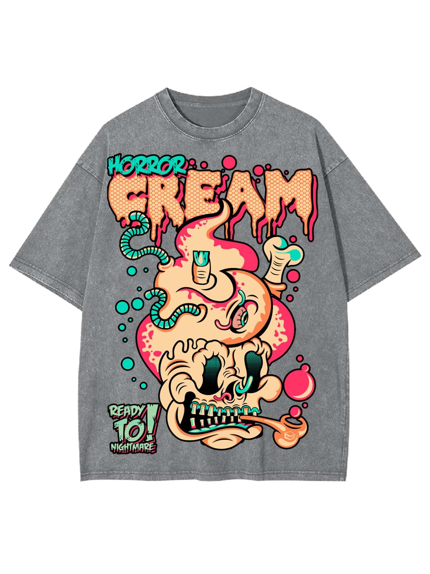 Horror Cream Washed Tshirt