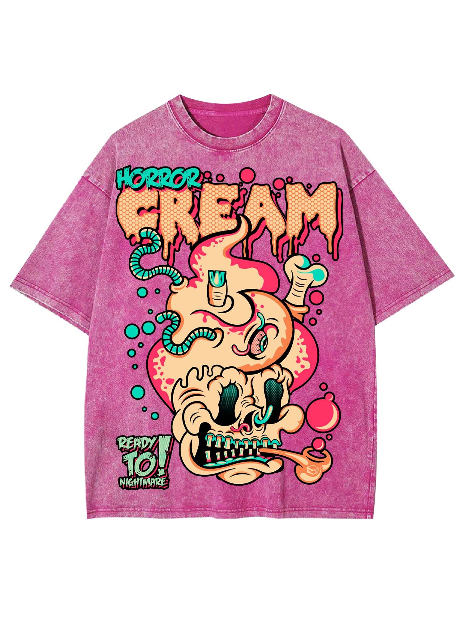 Horror Cream Washed Tshirt