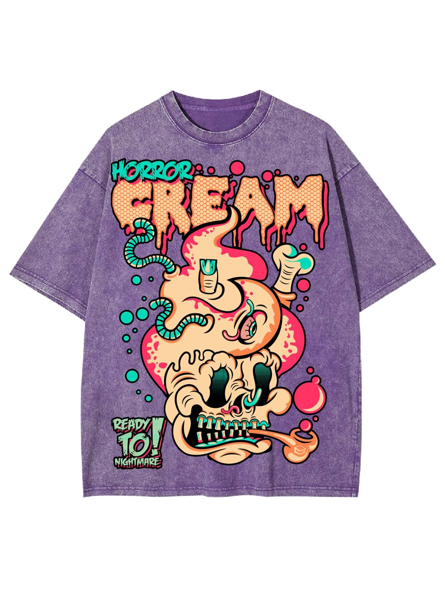 Horror Cream Washed Tshirt