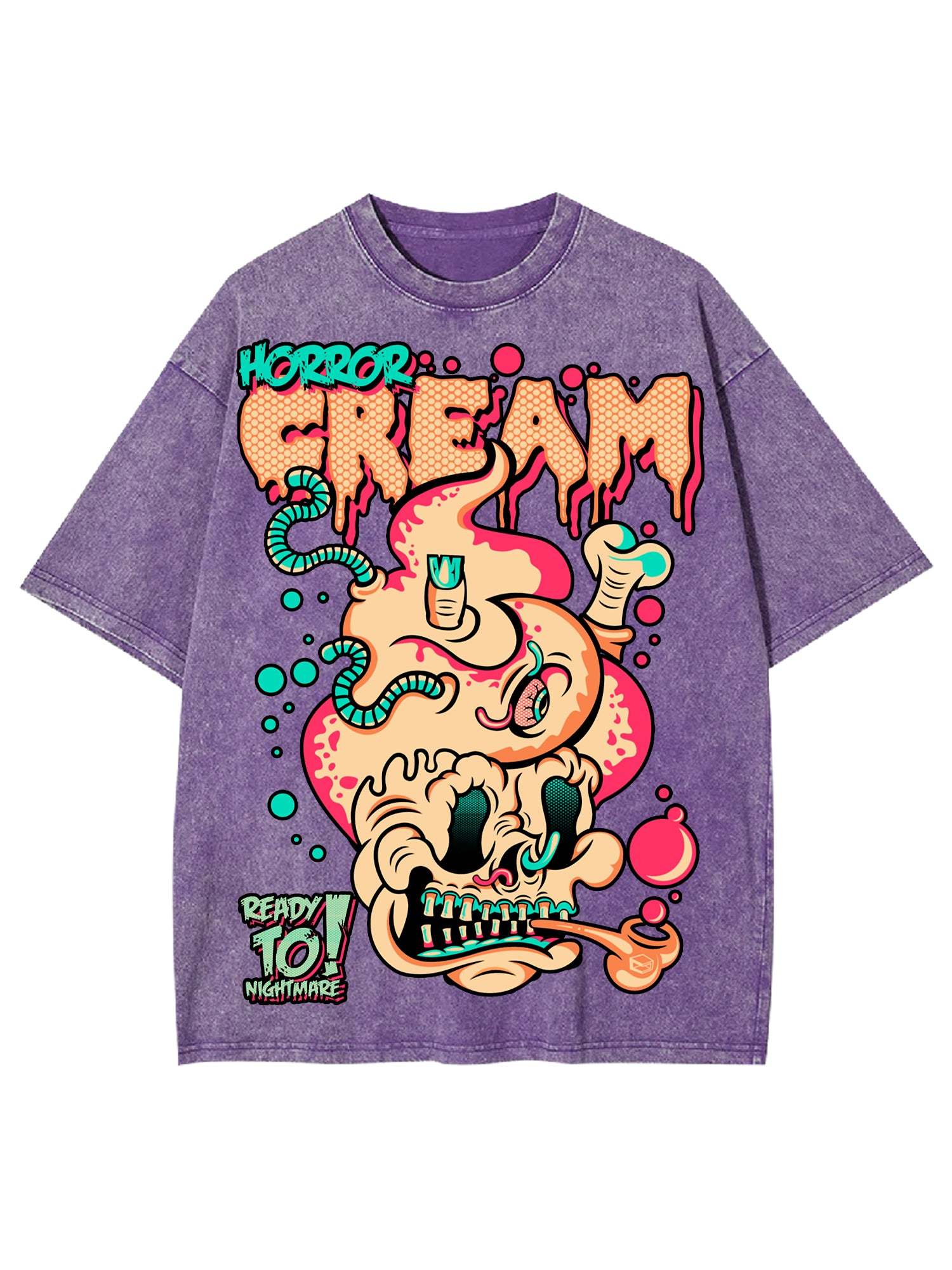 Horror Cream Washed Tshirt