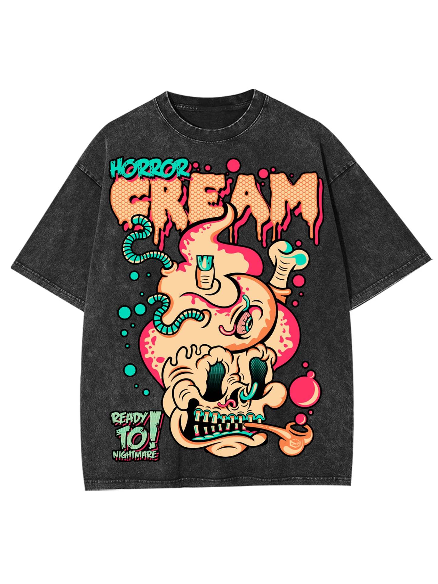Horror Cream Washed Tshirt