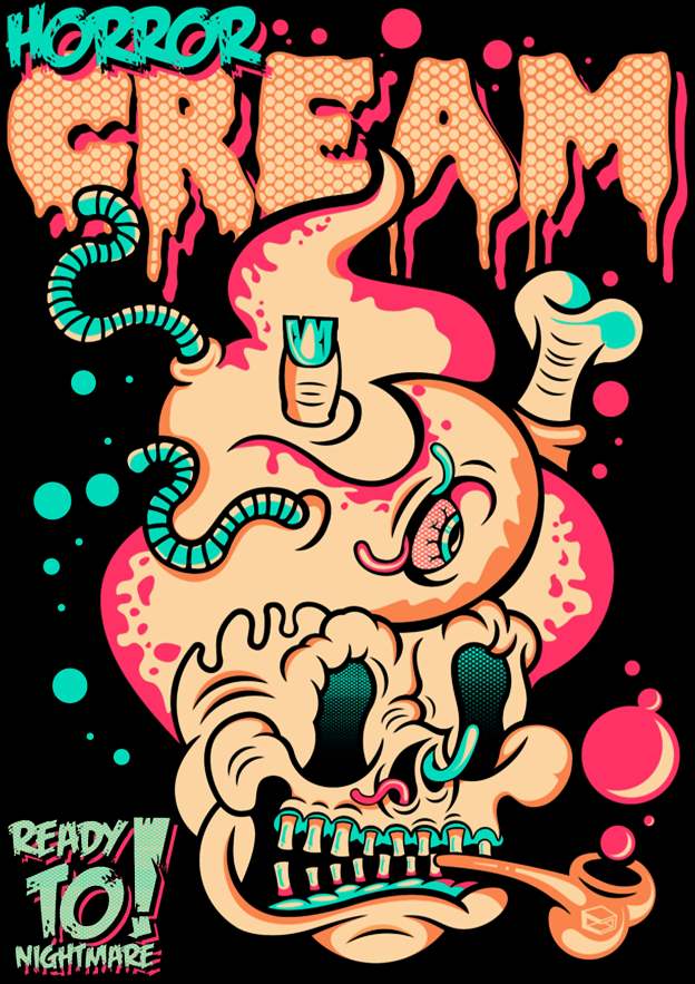 Horror Cream Washed Tshirt