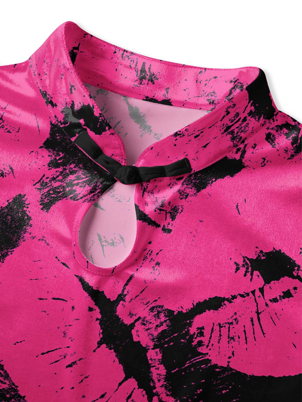 HOT PINK QIPAO MINI DRESS