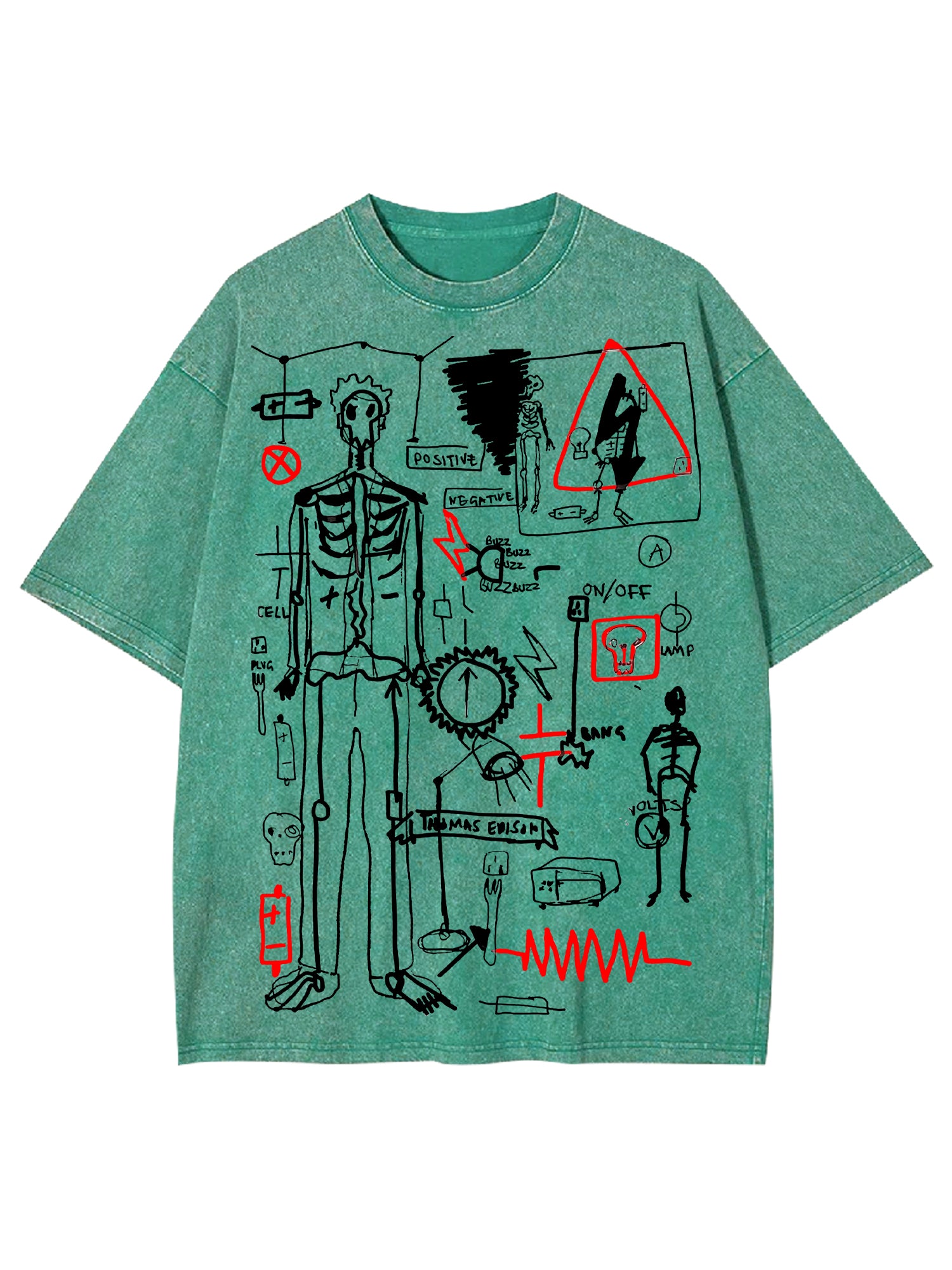 Human Processes Washed Tshirt-ClassyOutlaw