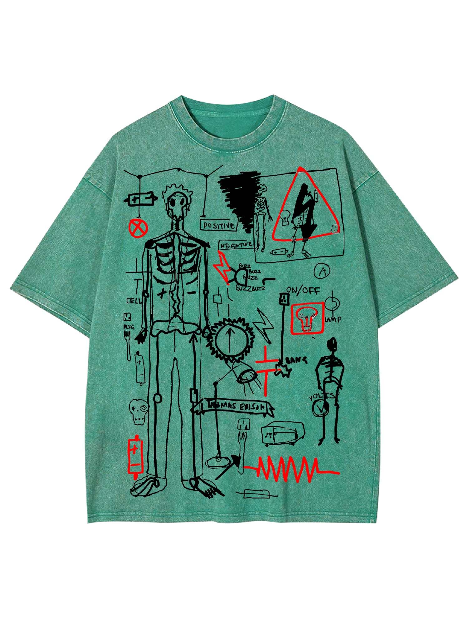 Human Processes Washed Tshirt-ClassyOutlaw