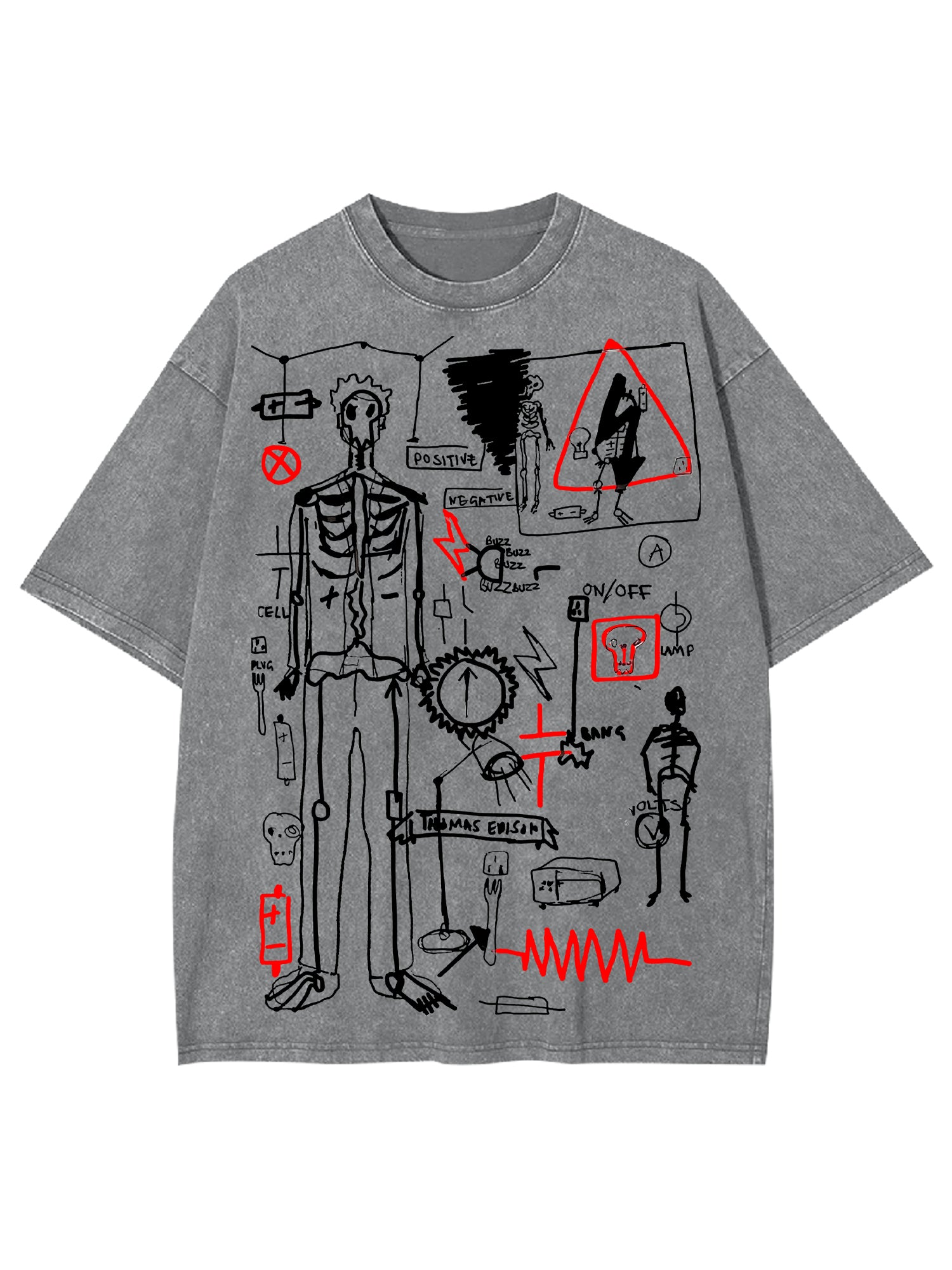 Human Processes Washed Tshirt-ClassyOutlaw