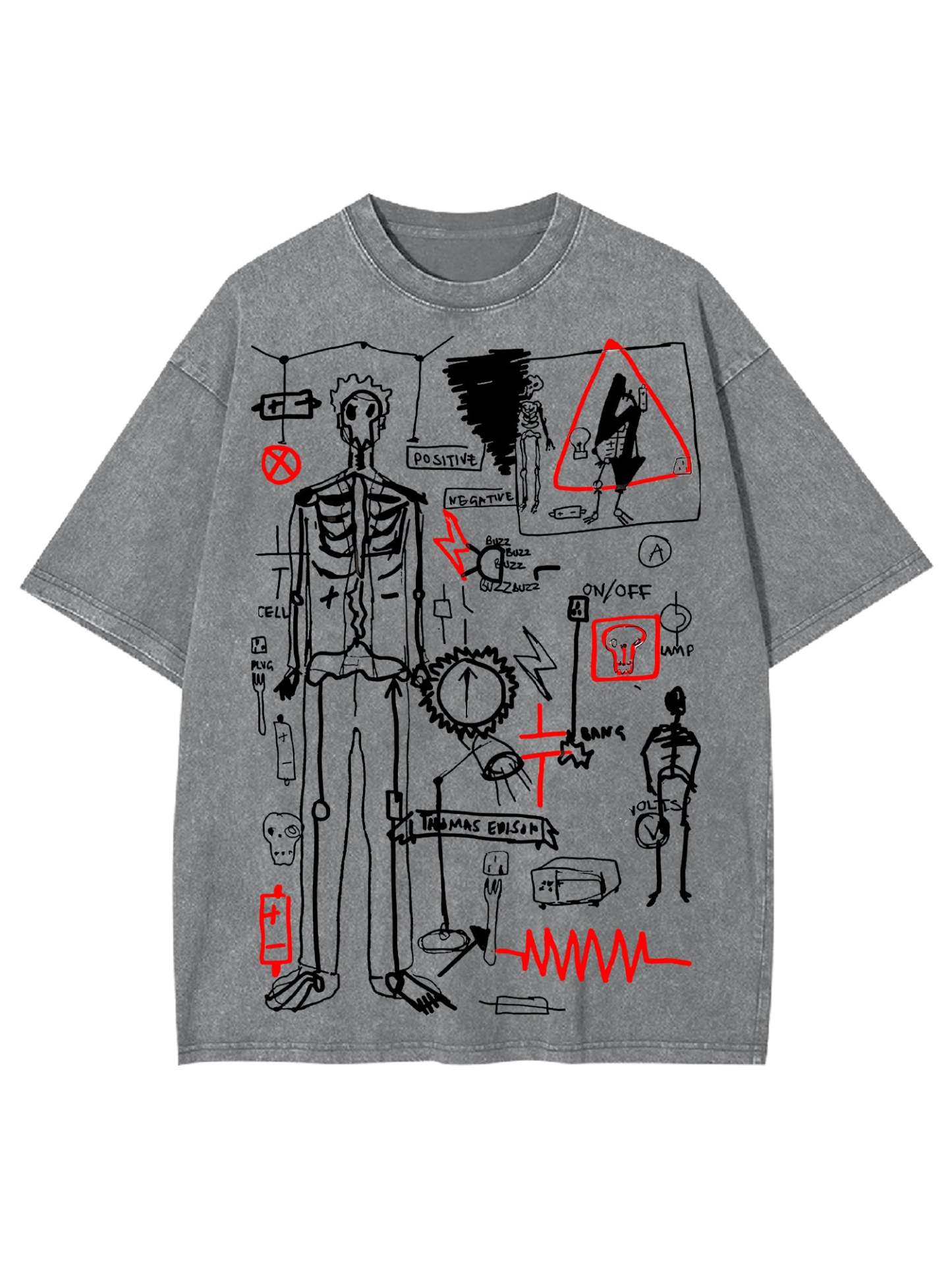 Human Processes Washed Tshirt-ClassyOutlaw