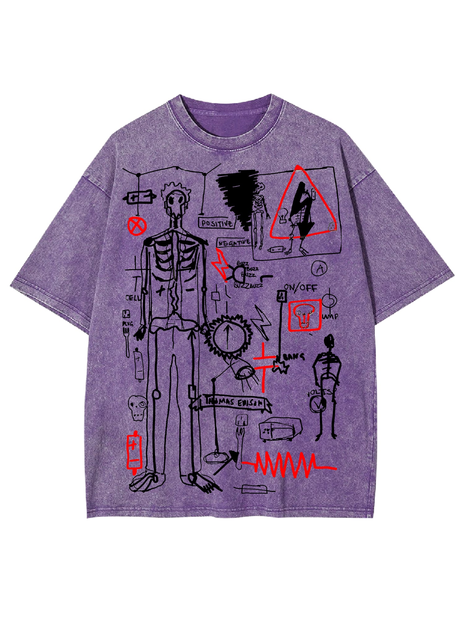 Human Processes Washed Tshirt-ClassyOutlaw