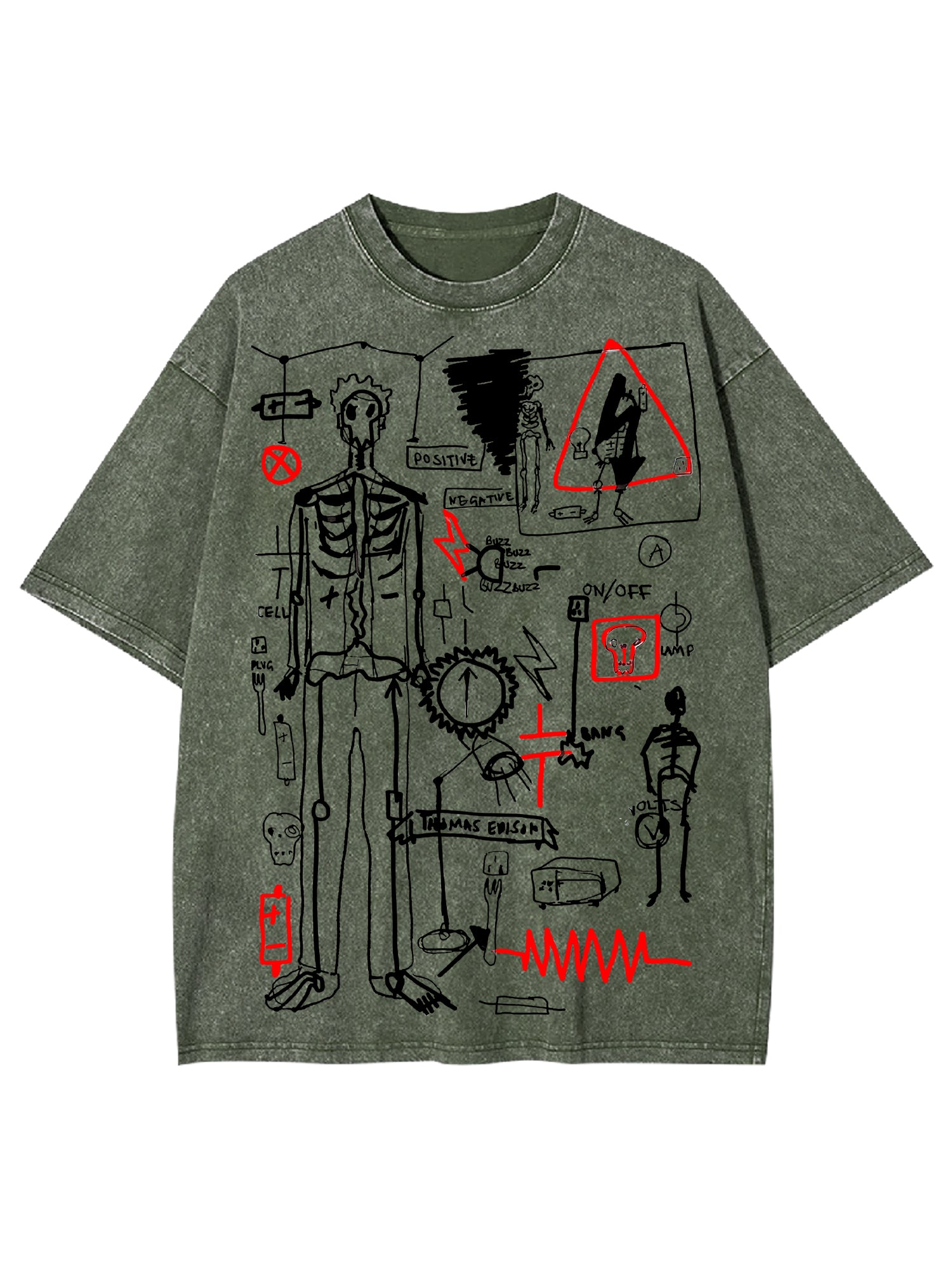 Human Processes Washed Tshirt-ClassyOutlaw