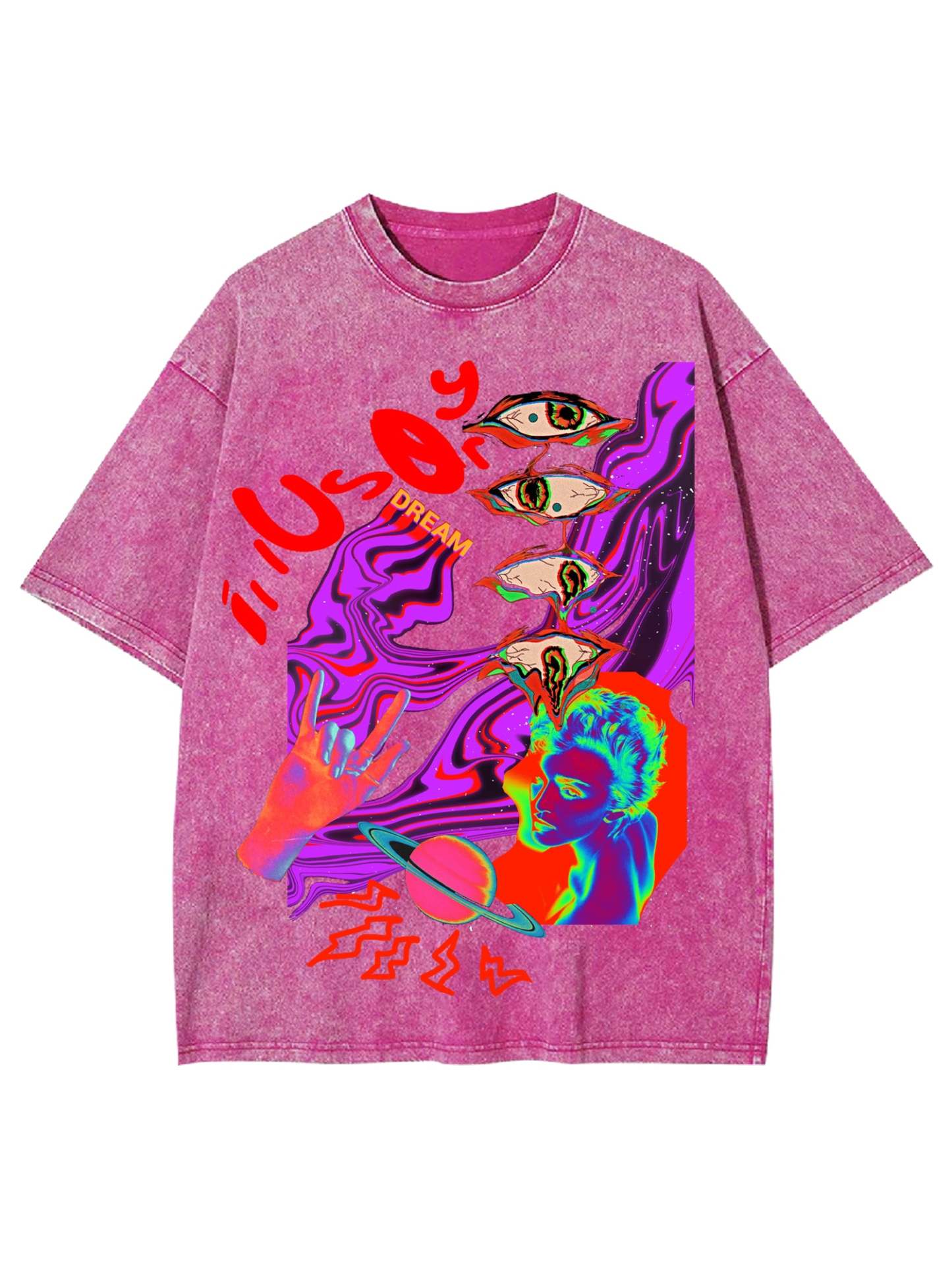 Illusory Washed Tshirt-ClassyOutlaw