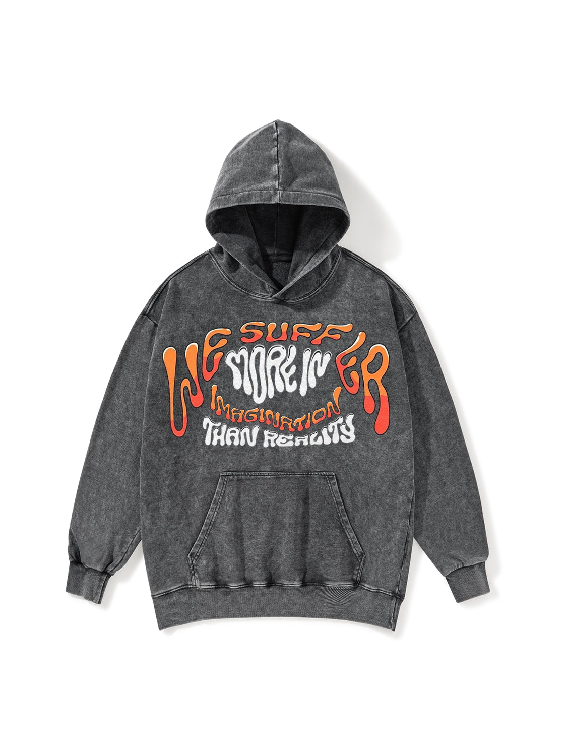 IMAGINATION THAN REALITY WASHED HOODIE