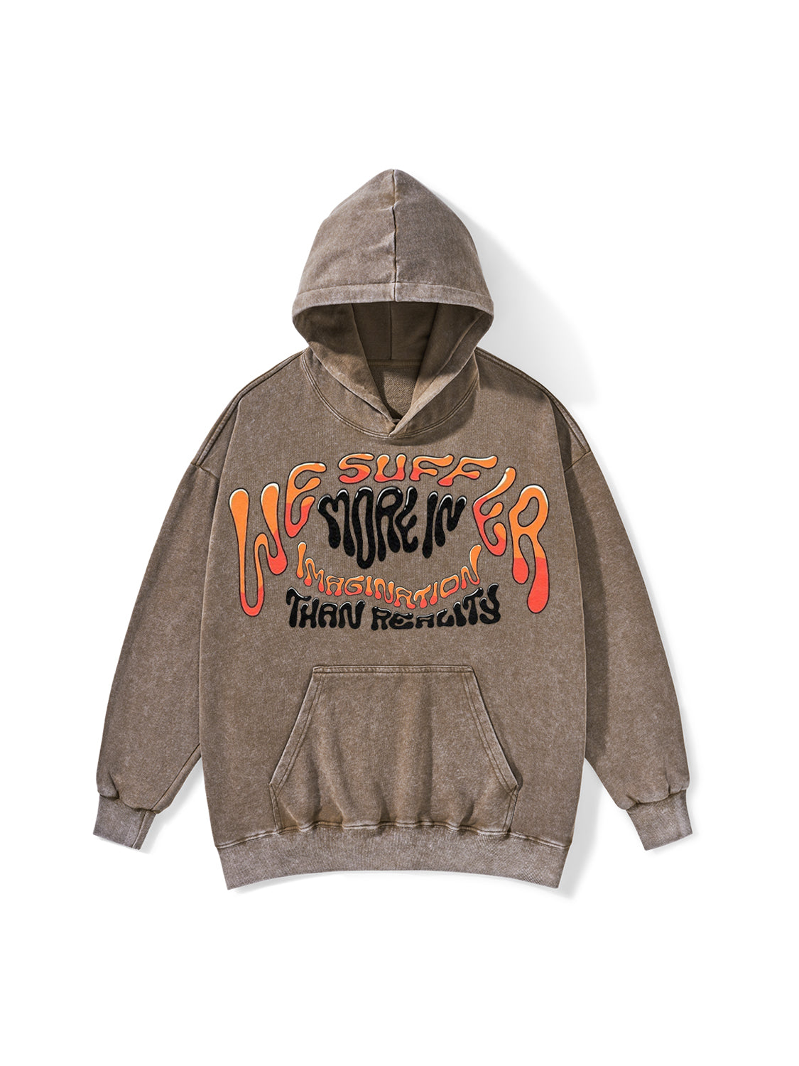 IMAGINATION THAN REALITY WASHED HOODIE