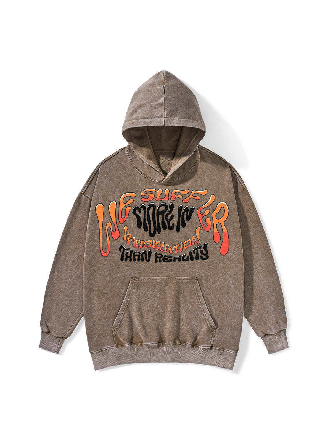 IMAGINATION THAN REALITY WASHED HOODIE