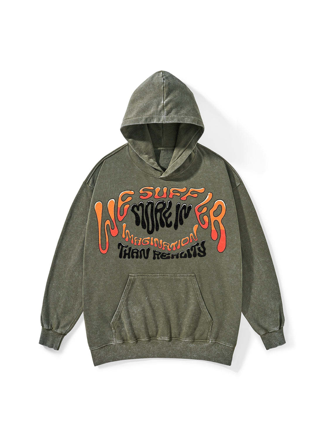 IMAGINATION THAN REALITY WASHED HOODIE