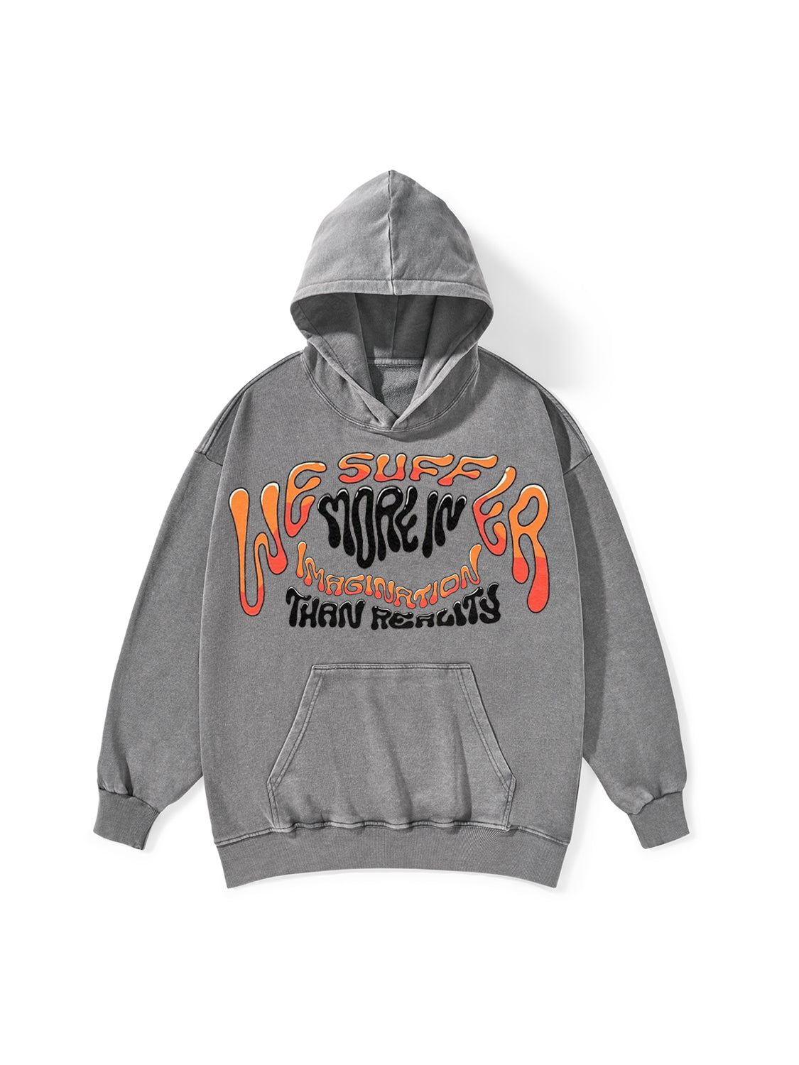 IMAGINATION THAN REALITY WASHED HOODIE
