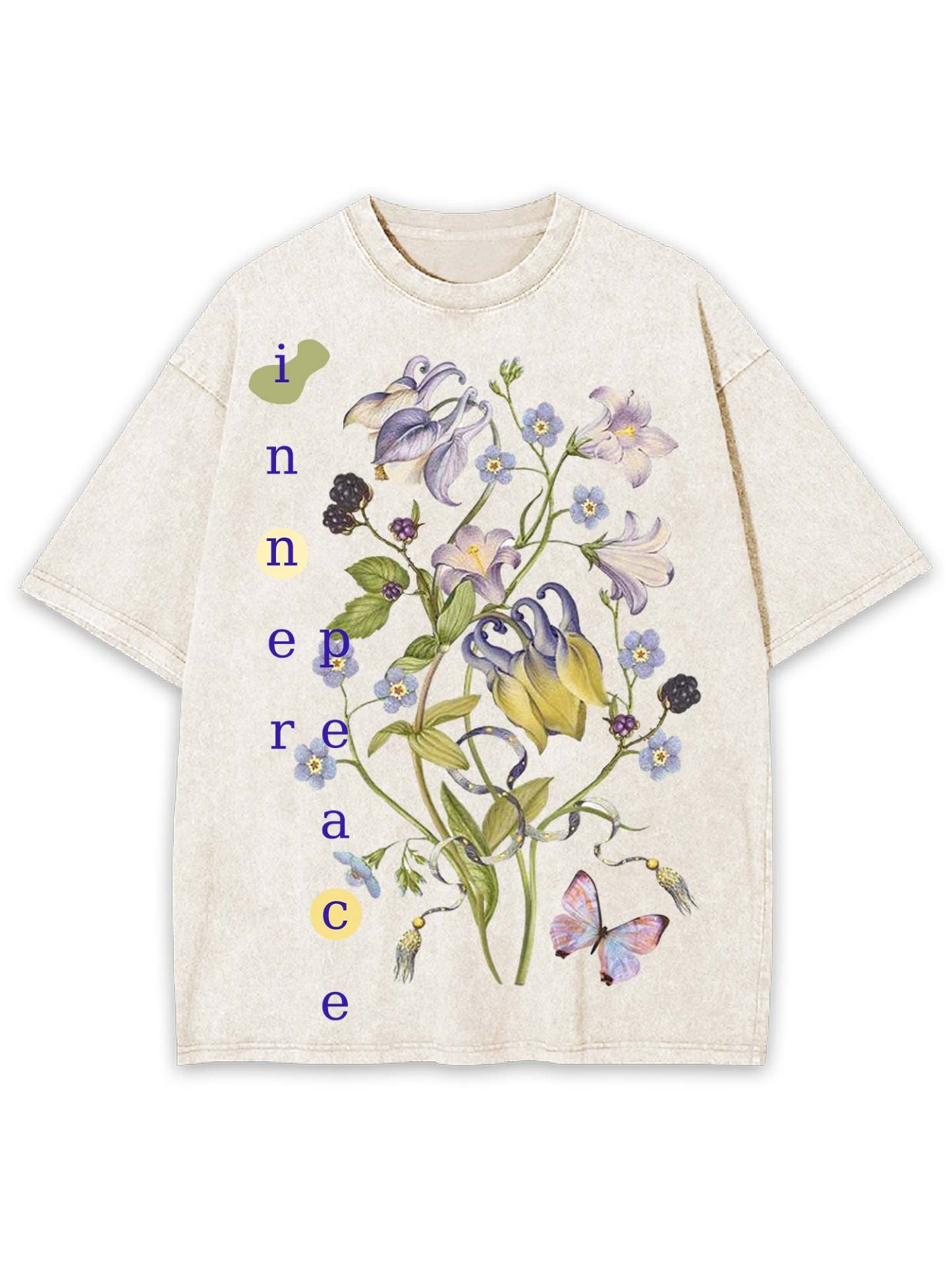 Inner Peace Washed Tshirt-ClassyOutlaw