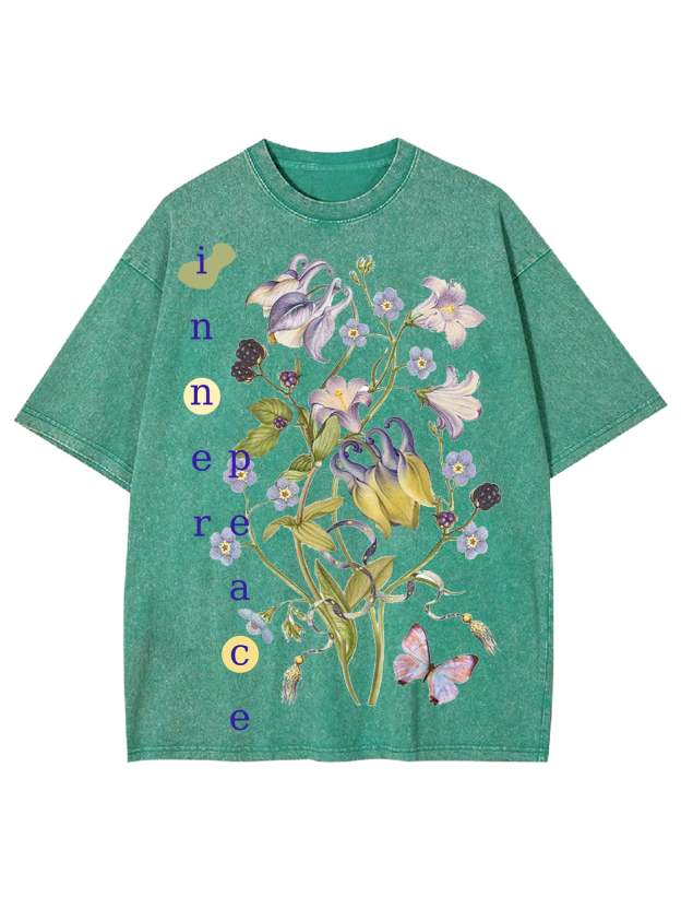 Inner Peace Washed Tshirt-ClassyOutlaw