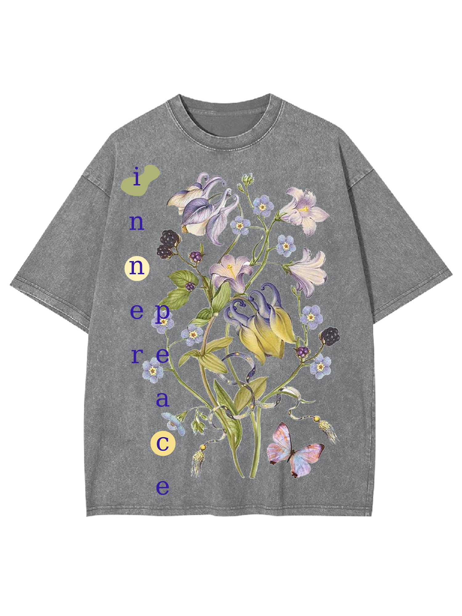 Inner Peace Washed Tshirt-ClassyOutlaw