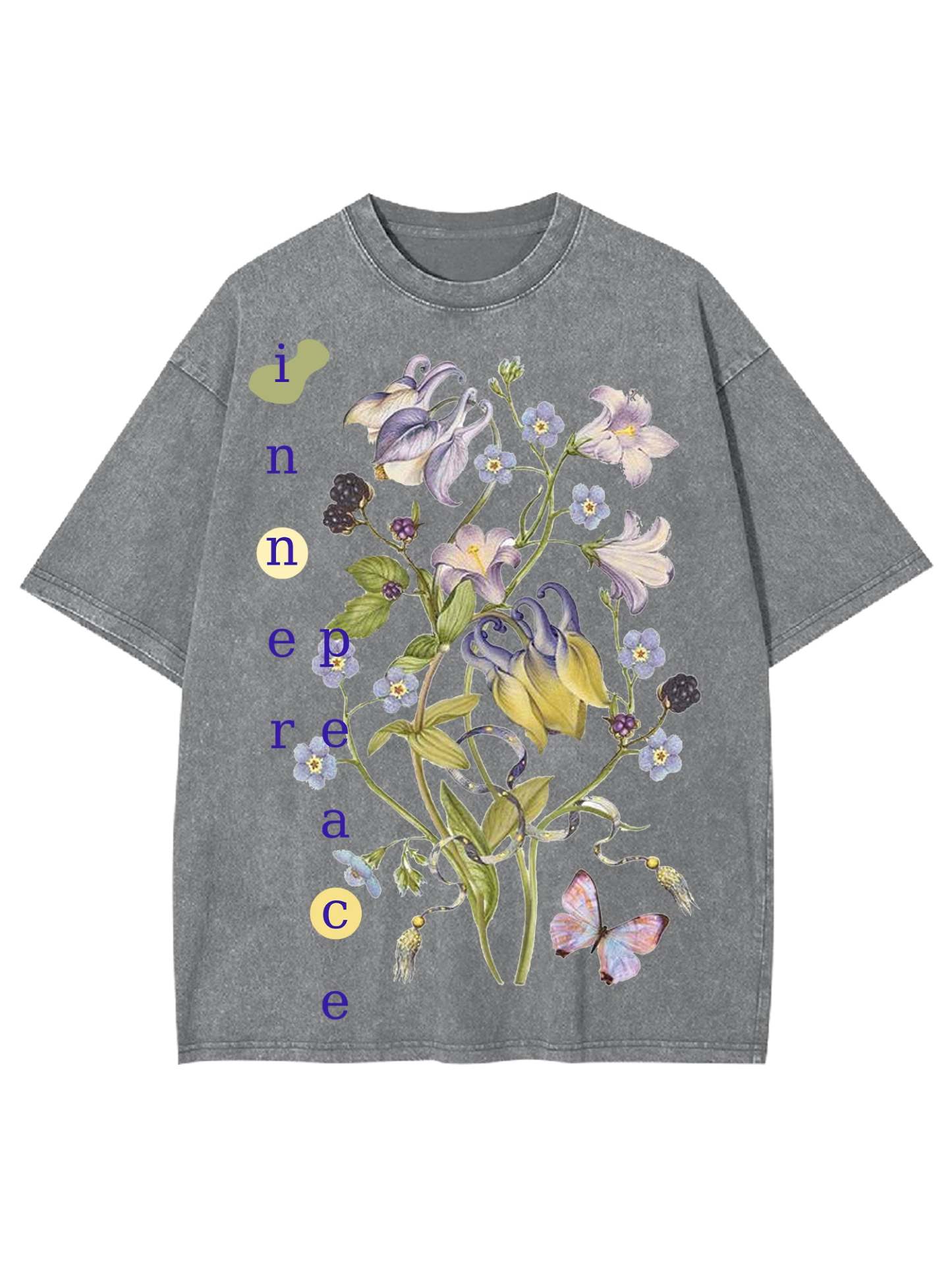 Inner Peace Washed Tshirt-ClassyOutlaw